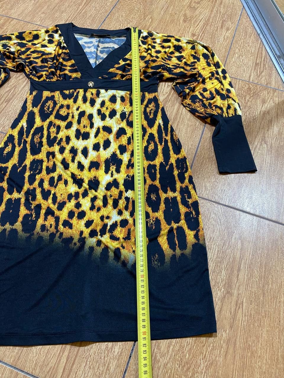 Roberto Cavalli Luxury Roberto Cavalli Black Leopard Print Dress Size XL / US 12-14 / IT 48-50 - 12 Thumbnail
