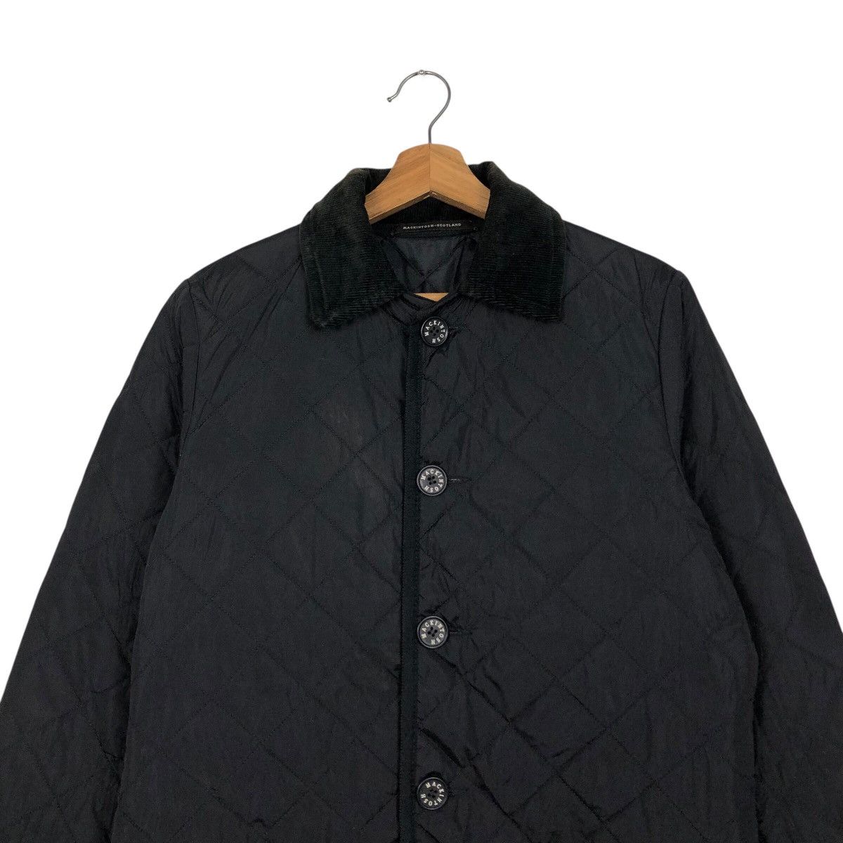 Mackintosh 📌Vintage Button Jacket Quilted Mackintosh Rich Black Size US M / EU 48-50 / 2 - 4 Thumbnail
