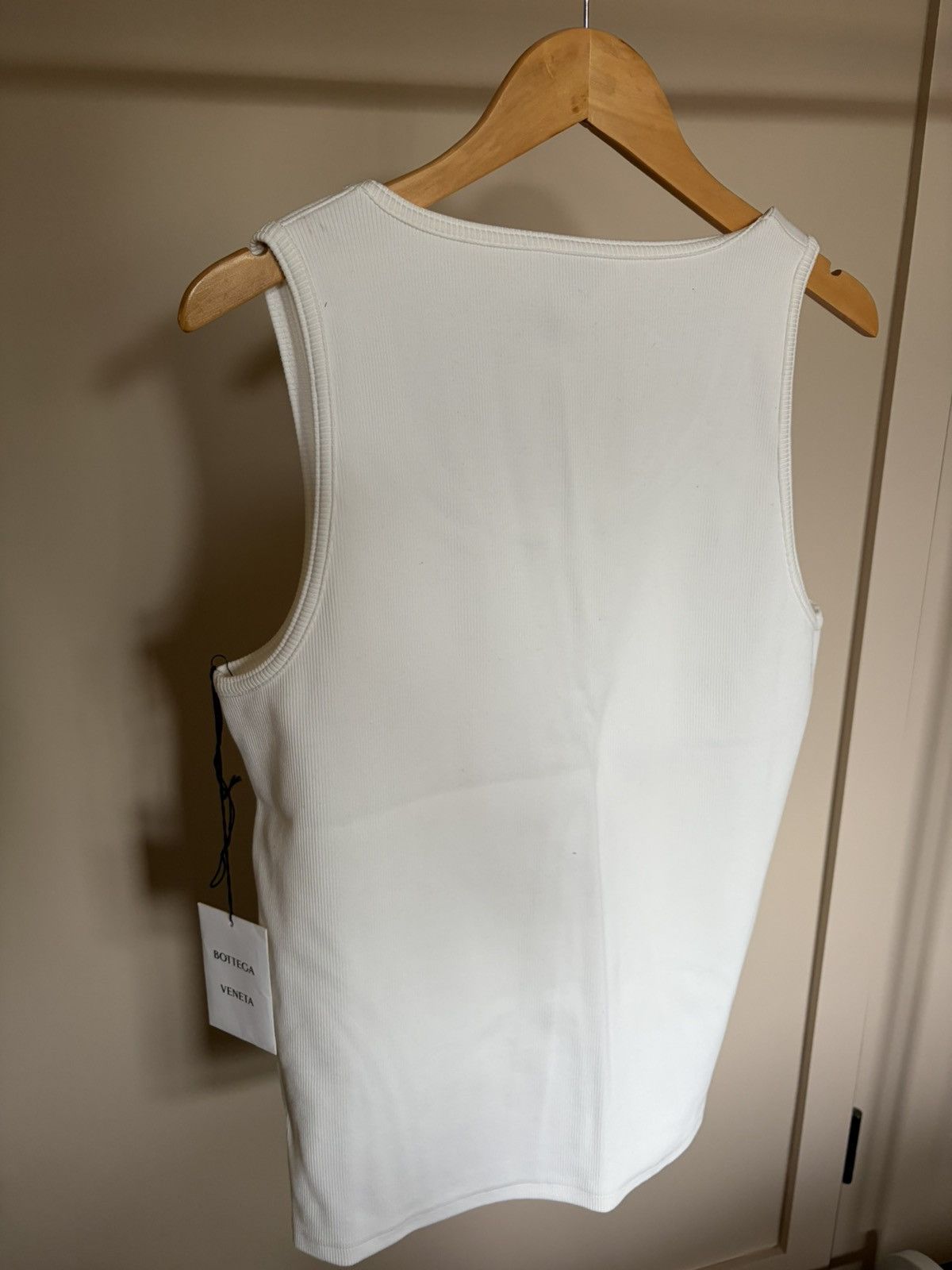Bottega Veneta Bottega Veneta White ribbed Tank Top vest brand new large Size US L / EU 52-54 / 3 - 2 Thumbnail