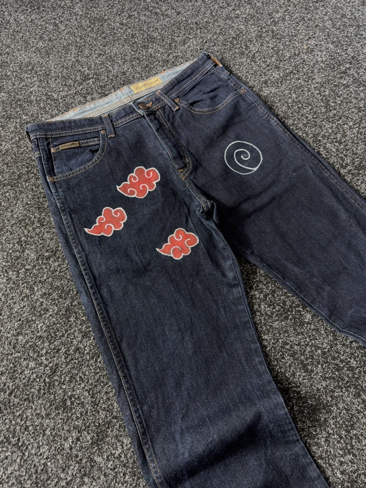 Wrangler Custom Wrangler Naruto Jeans Akatsuki Uchiha Konoha Art Size US 32 / EU 48 - 5 Thumbnail