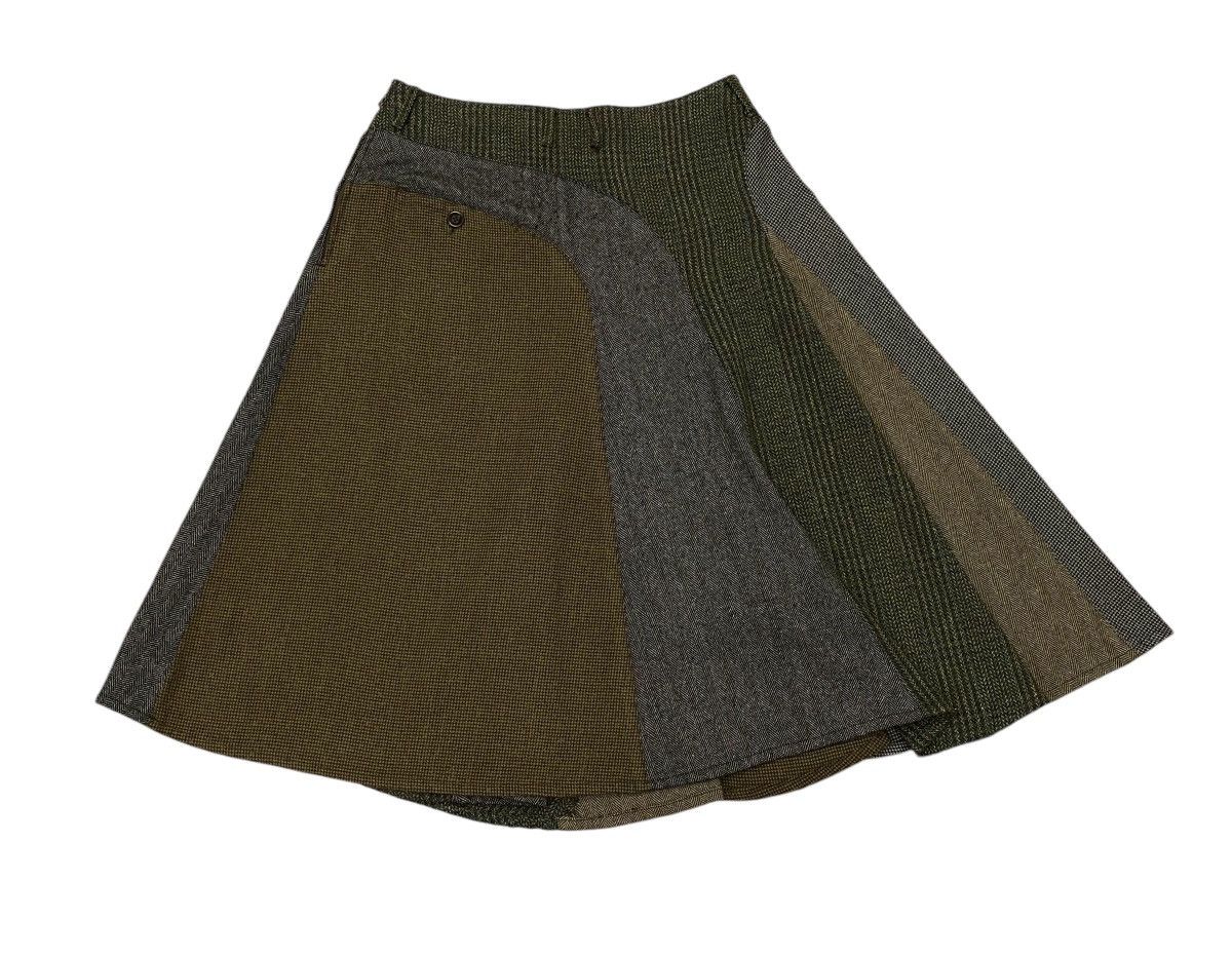 Kapital Kapital Patchwork Wool Midi Skirt Size 30" / US 8 / IT 44 - 15 Thumbnail