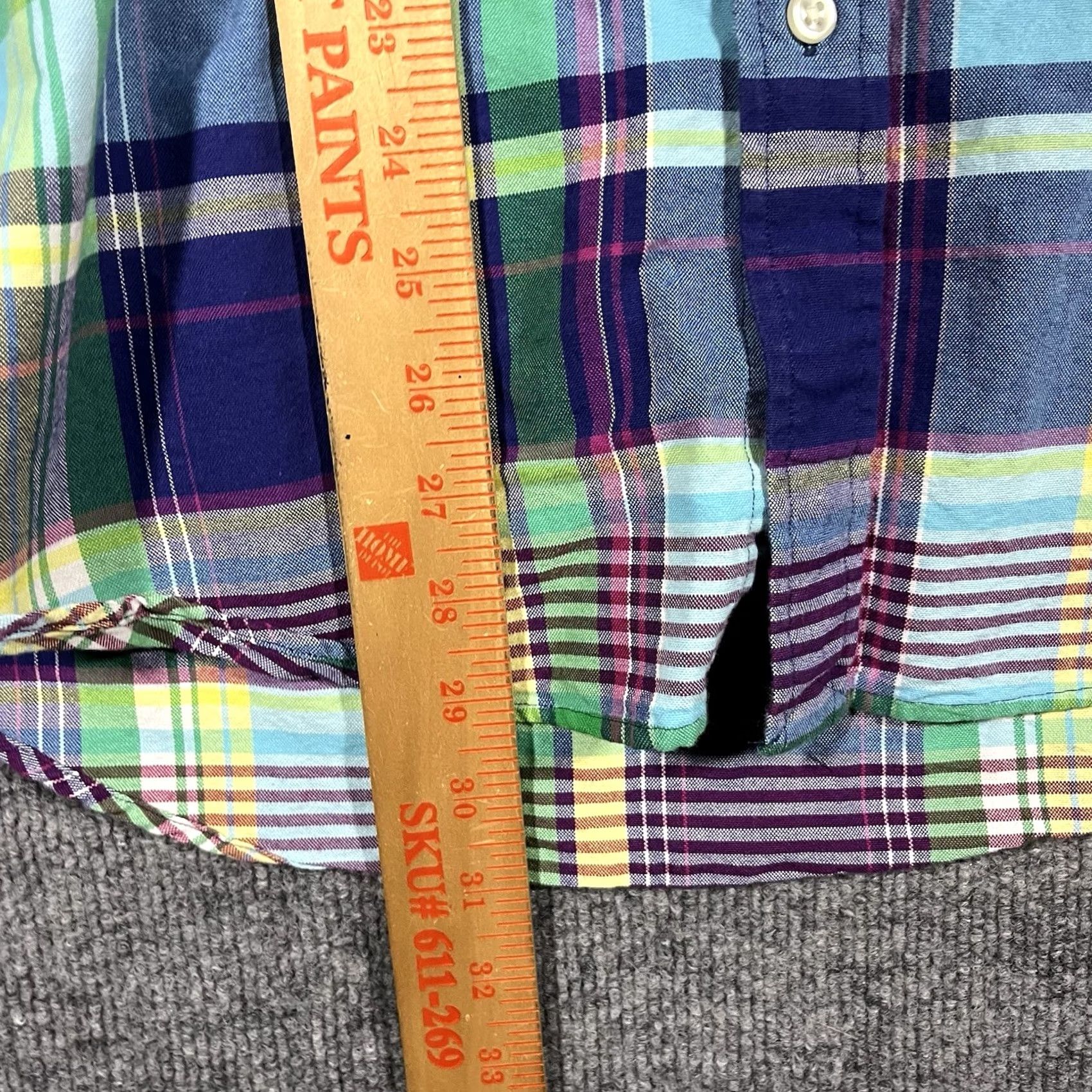 Polo Ralph Lauren Polo Ralph Lauren Plaid Shirt Mens XL Blue Green Long Sleeve Casual Button Pony Shirt Size US XL / EU 56 / 4 - 4 Thumbnail
