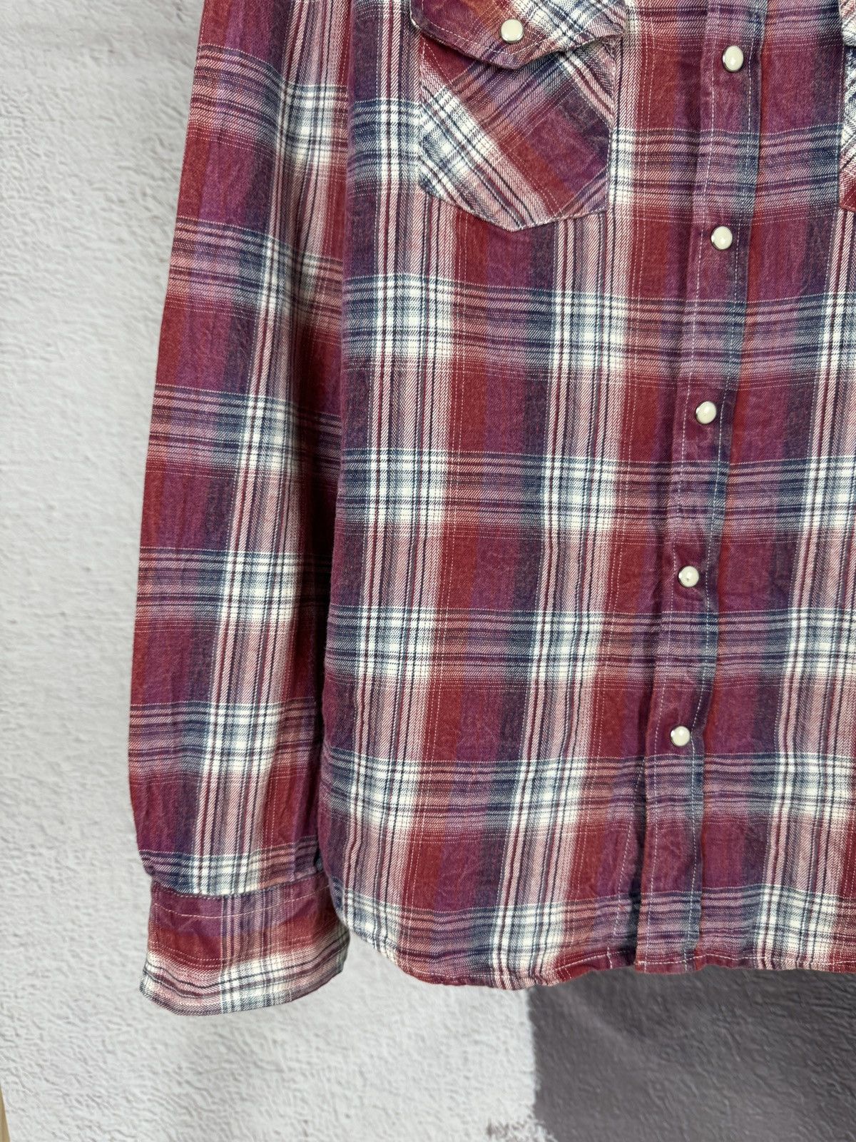 Flannel Gembony Japanese style red flannel vintage checkered shirt Size US L / EU 52-54 / 3 - 5 Thumbnail