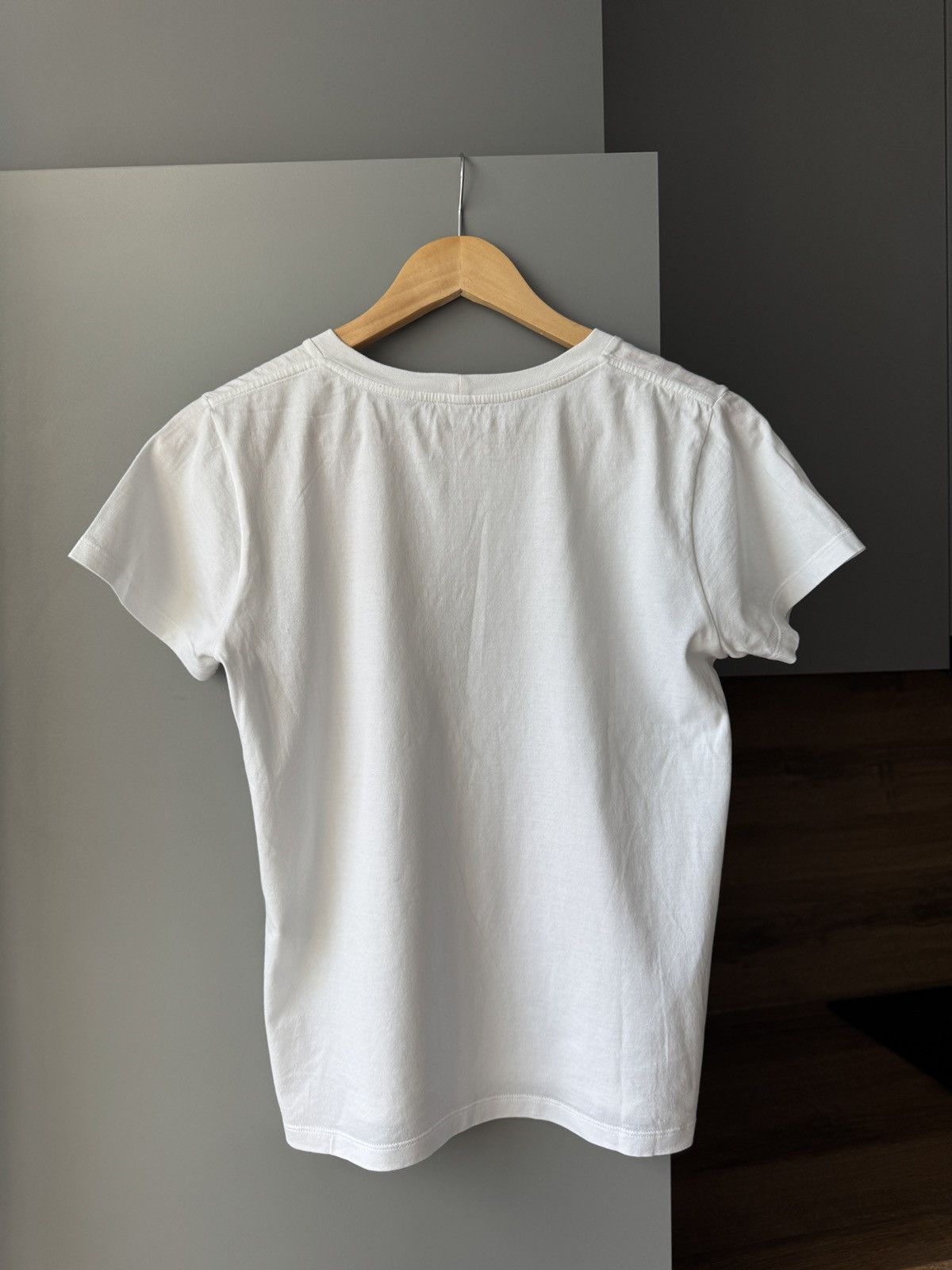 Celine Celine Logo Embroidered White T-Shirt Size S / US 4 / IT 40 - 7 Thumbnail
