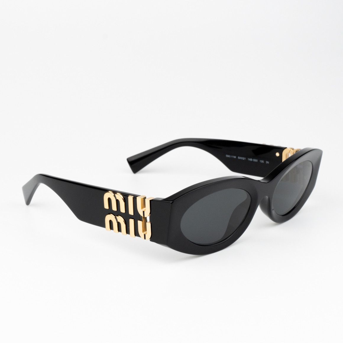 Miu Miu NEW Miu Miu MU11WS 1AB5S0 GLIMPSE Oval Women Sunglasses Size ONE SIZE - 4 Thumbnail