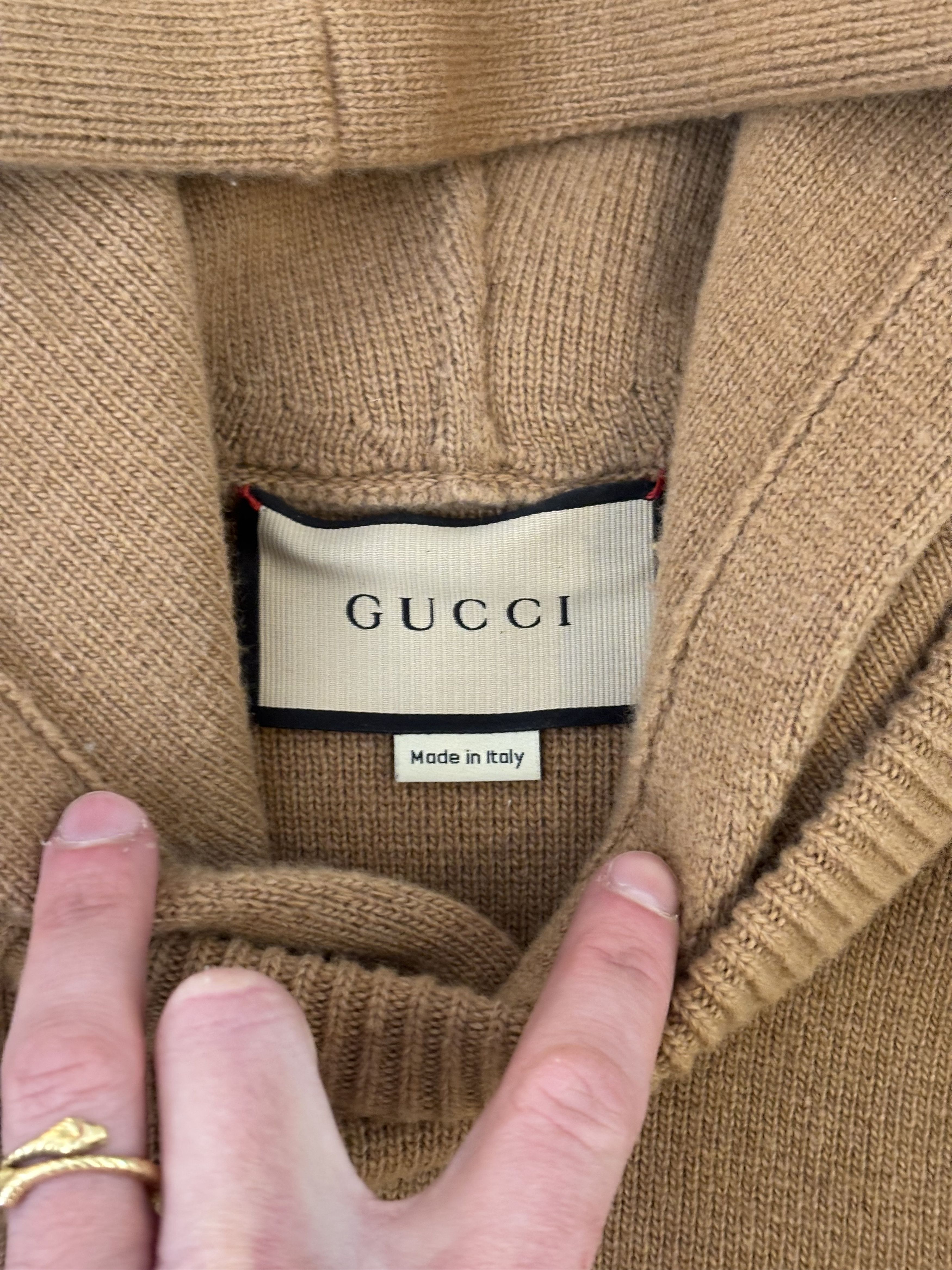 Gucci Pull à capuche en laine Gucci en tbe Size US M / EU 48-50 / 2 - 9 Thumbnail