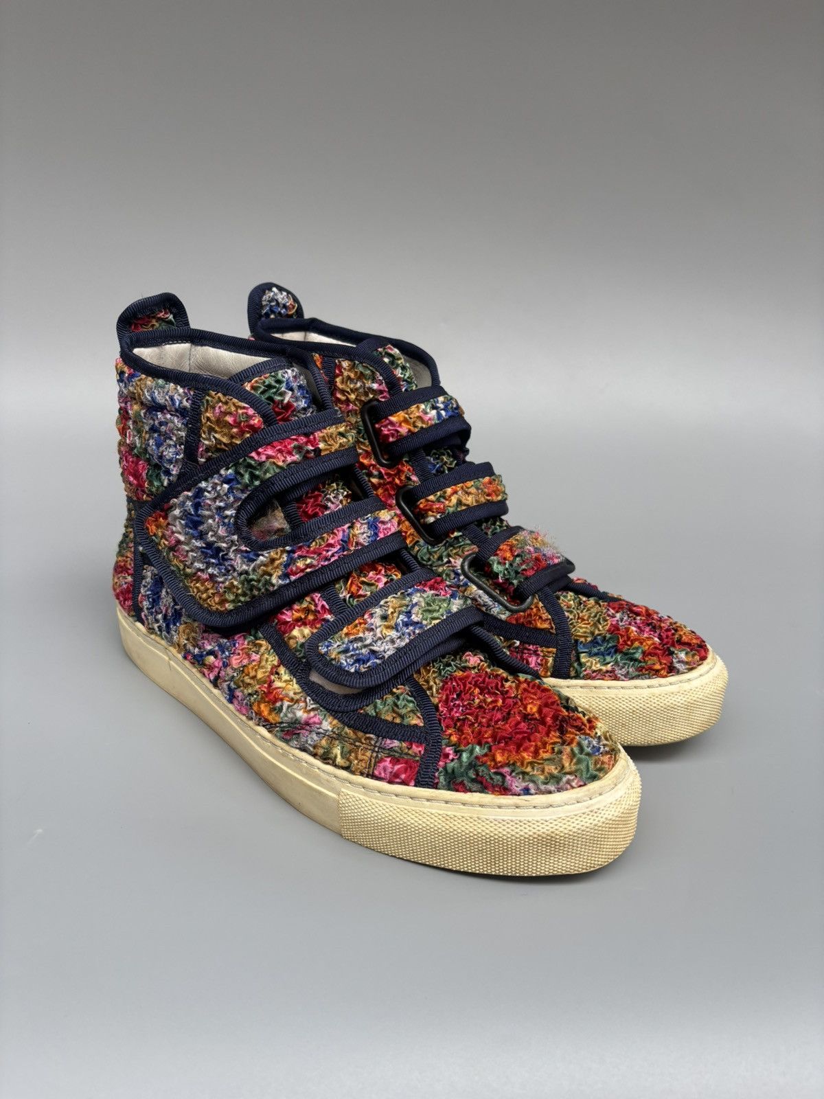 Raf Simons Ss 2013 raf simons velcro floral sneakers Size US 7 / EU 40 - 2 Thumbnail