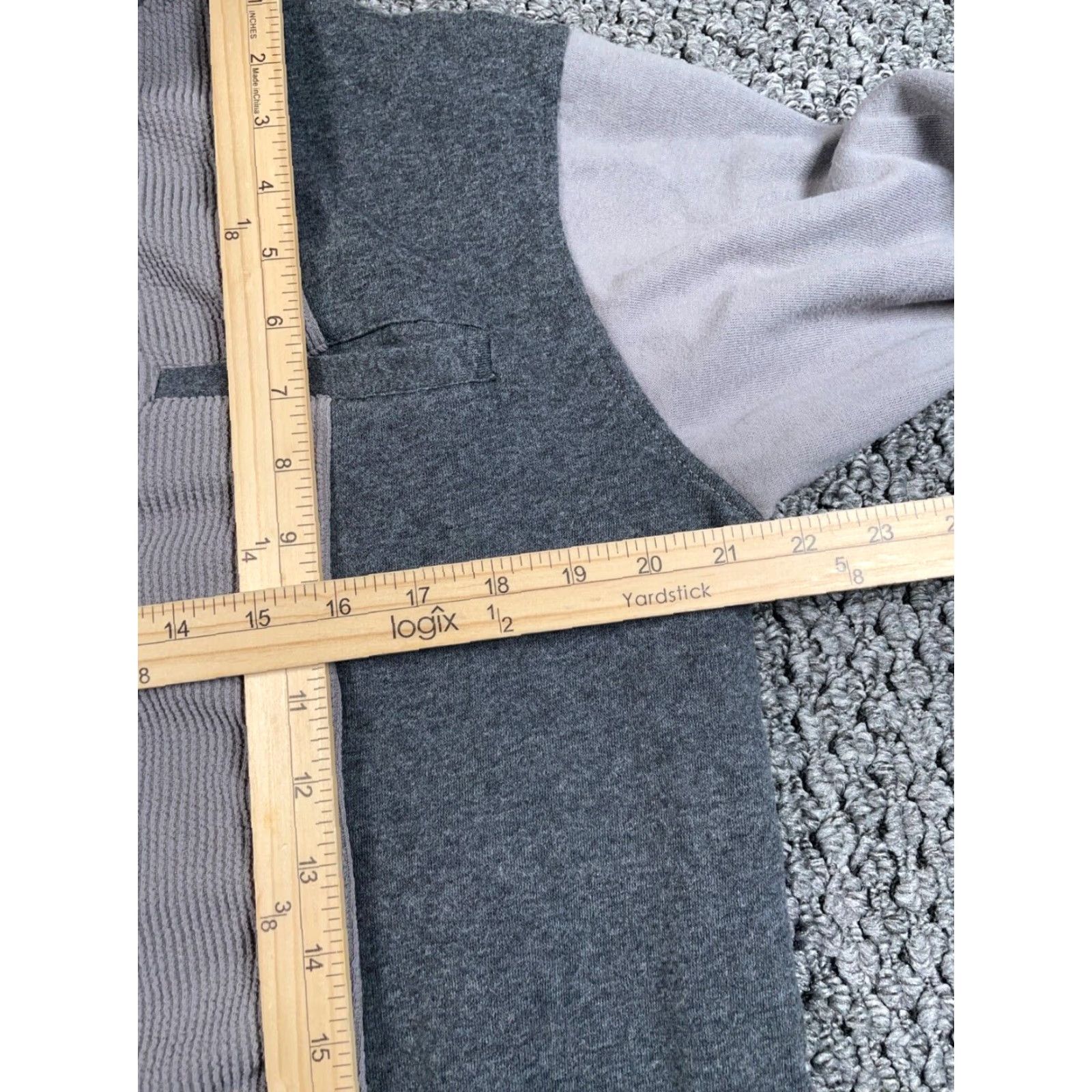 Haband VINTAGE Haband Striped Waffle Knit Collared Sweater Adult Medium Gray Black Retro Size US M / EU 48-50 / 2 - 6 Thumbnail