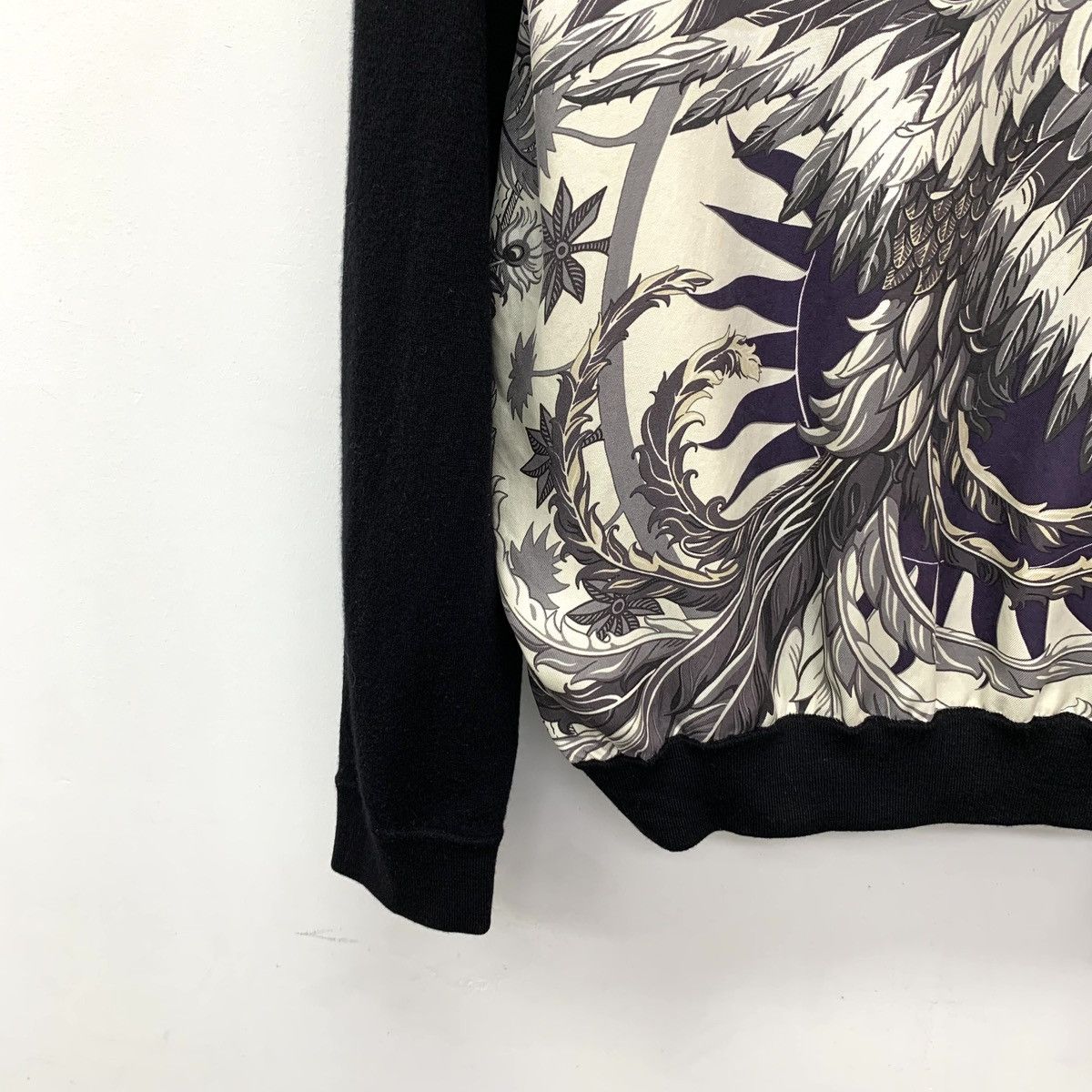 Hermes Hermes Black Silk Phoenix Long Sleeve Knit Sweater K26WX Size M / US 6-8 / IT 42-44 - 4 Thumbnail
