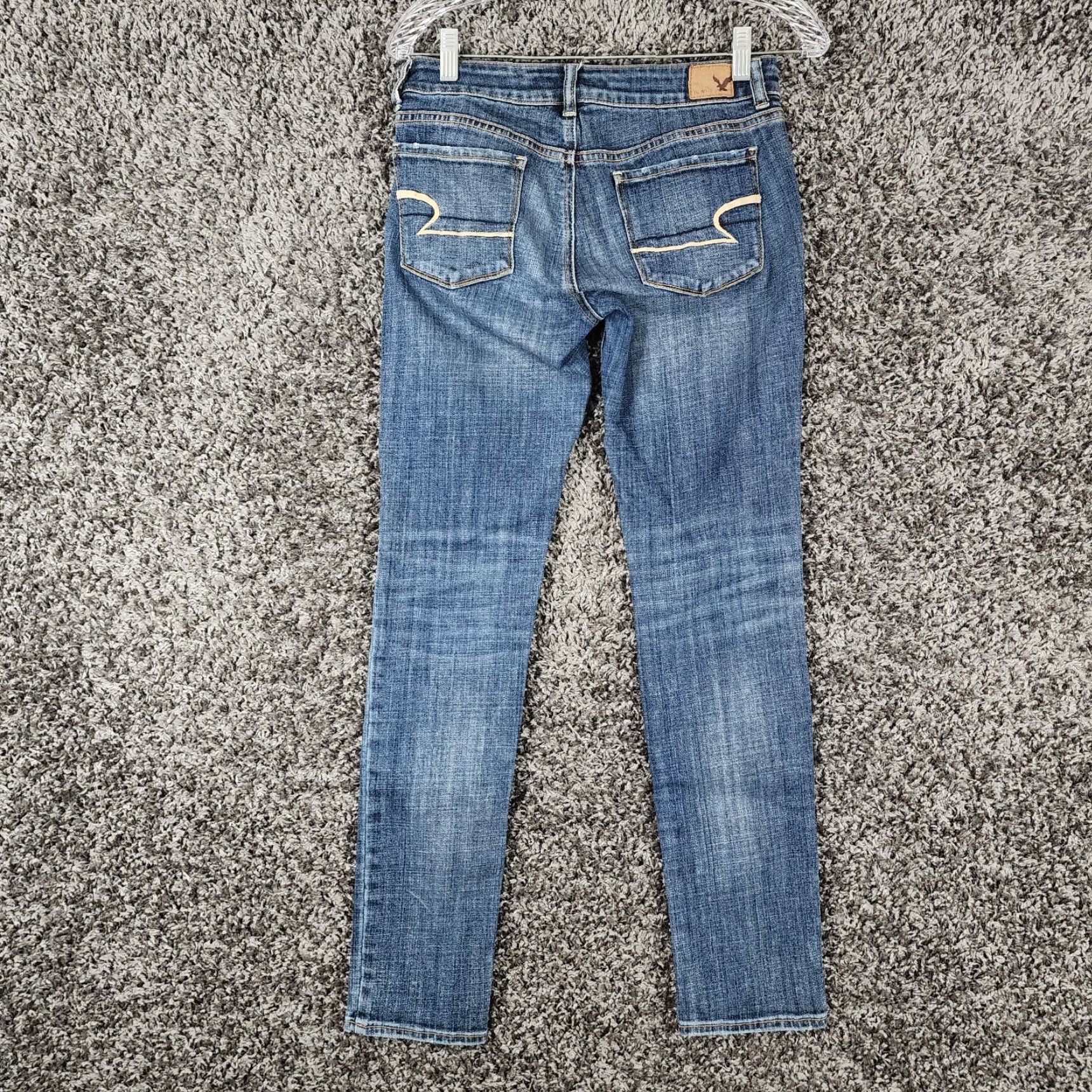 American Eagle Outfitters American Eagle Jeans Womens Stretch Skinny Blue Size 4 Size 27" / US 4 / IT 40 - 6 Thumbnail