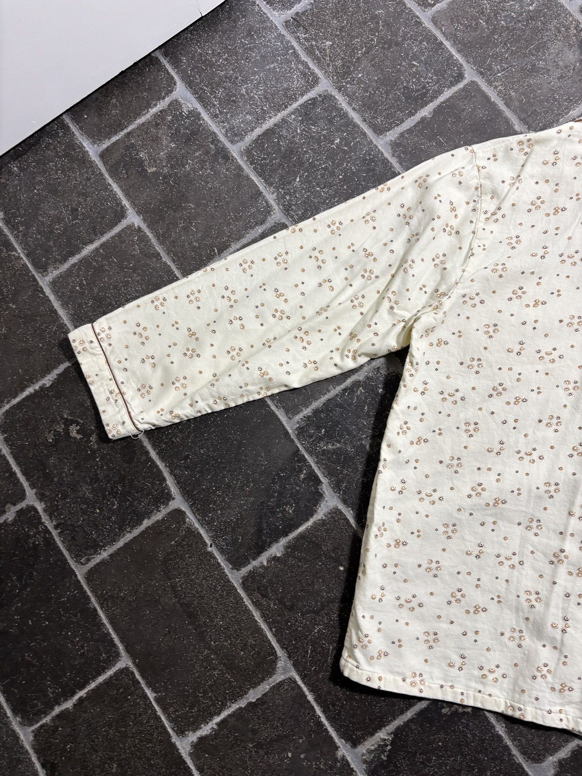 Vintage Vintage Pajama Set 70s 80s Two Piece Suit Sleep Pant Shirt Size US 37 - 15 Thumbnail