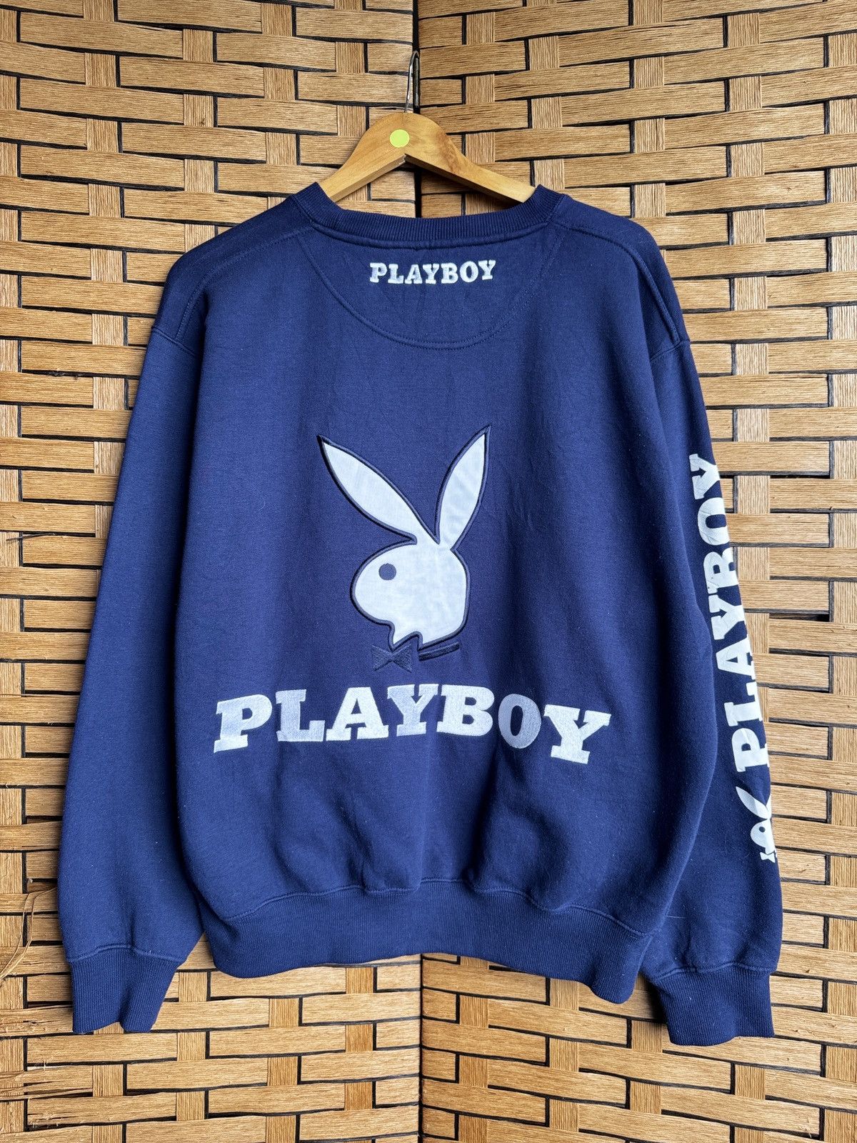 Playboy Vintage Playboy Bunny Embroided Sweatshirt Size US XL / EU 56 / 4 - 1 Thumbnail