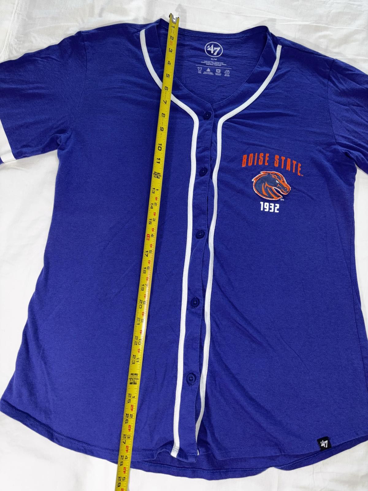 47 Boise State Broncos Women's Button-Up Tee - Blue Size M / US 6-8 / IT 42-44 - 8 Thumbnail