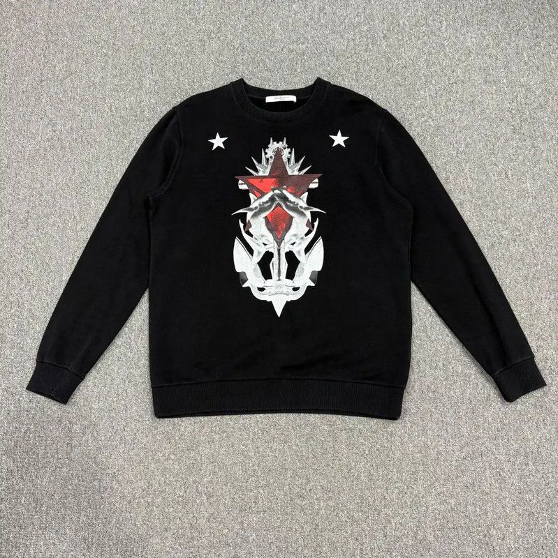 Givenchy Givenchy Black Cotton Men’s Sweatshirt 0089 Size US L / EU 52-54 / 3 - 1 Thumbnail