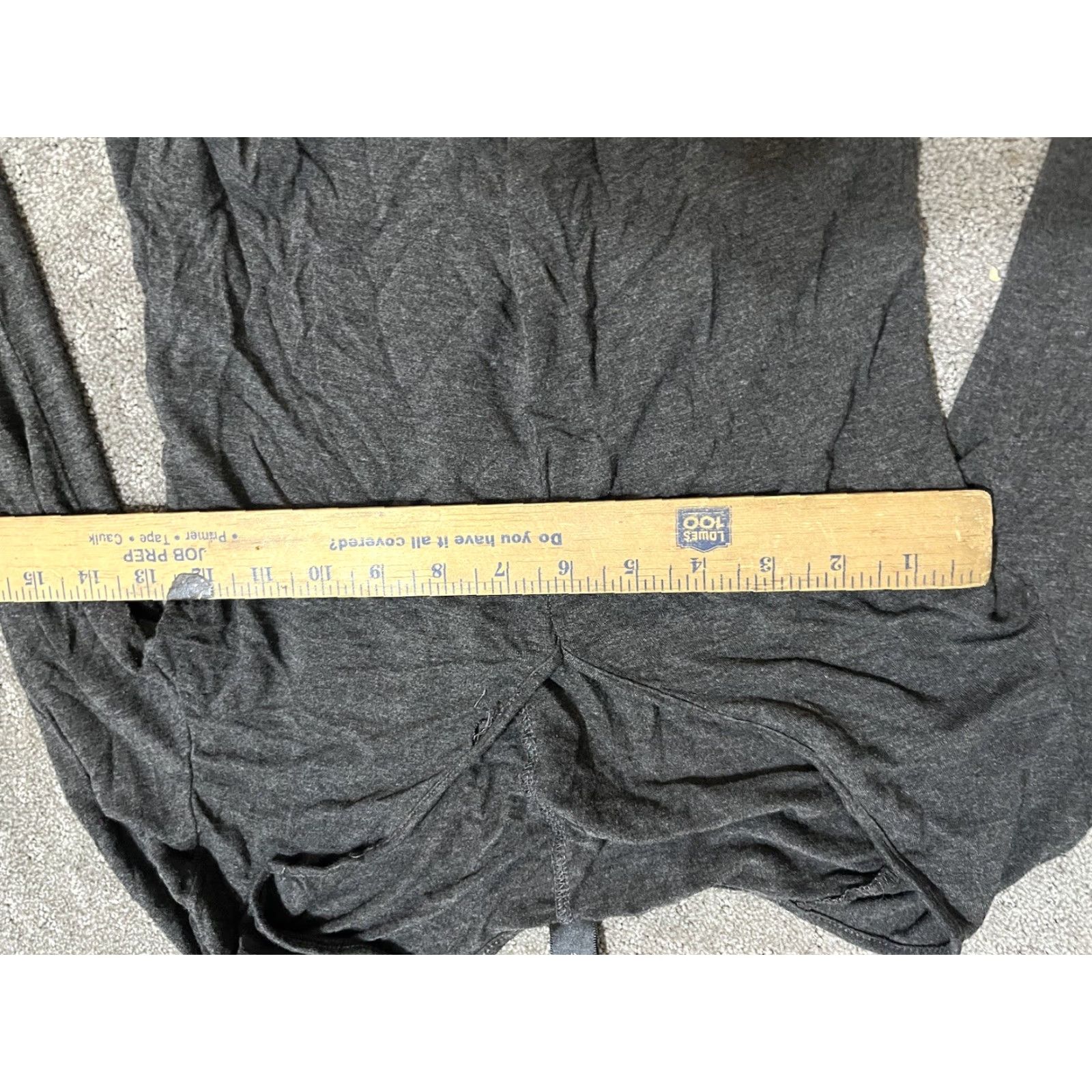 Shein SHEIN VINTAGE Dark Gray V-Neck Long Sleeve Tee Petite Large Casual Womens Size L / US 10 / IT 46 - 4 Thumbnail