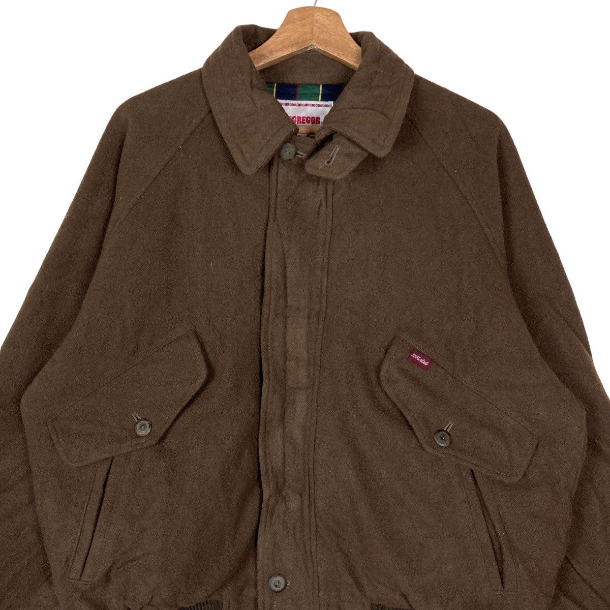 Vintage McGregor Sportswear Hidden Button Zipper Bomber
