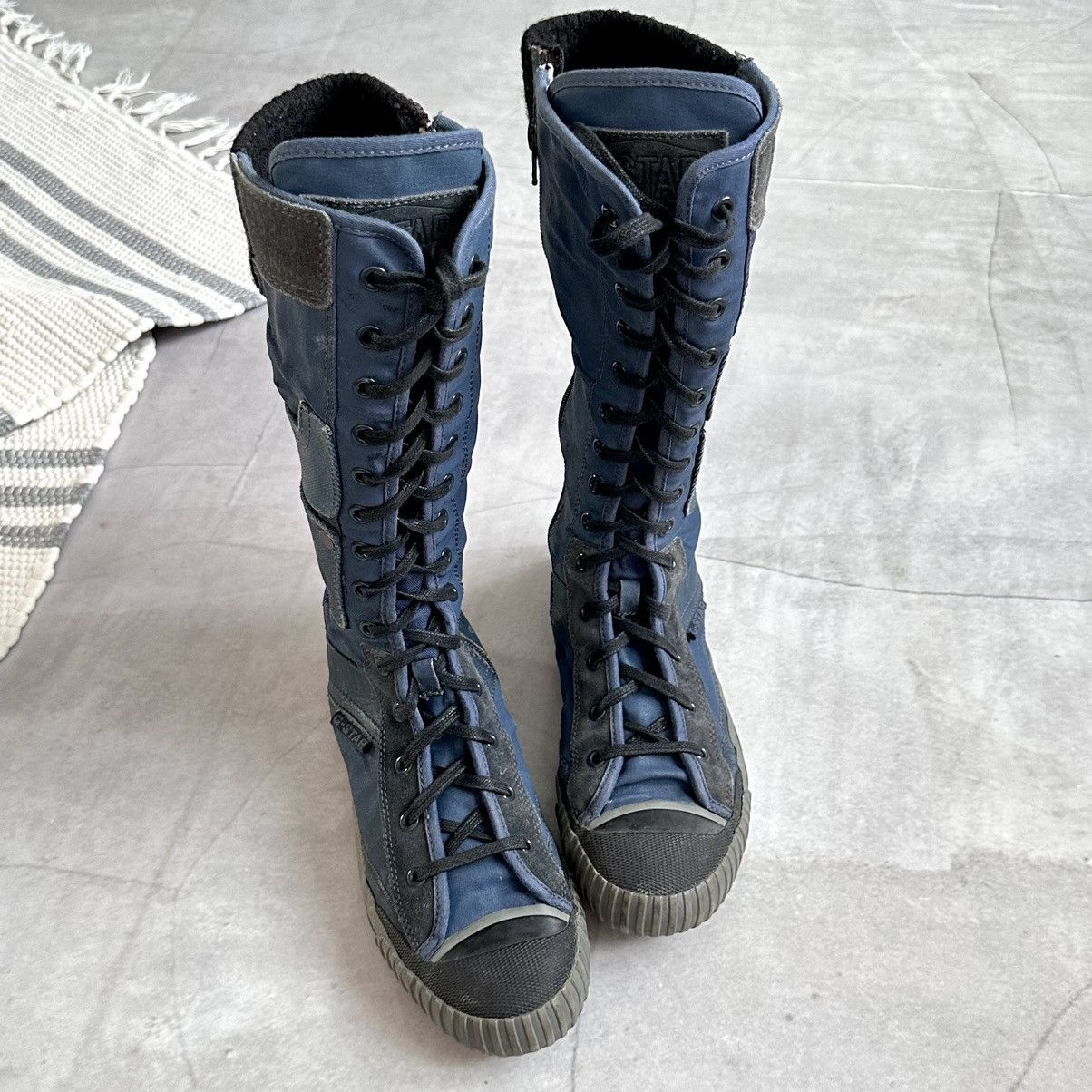 Dirk Bikkembergs Military G-Star Boxing Biker Boots Sneakers Shoes Size US 7 / EU 40 - 4 Thumbnail