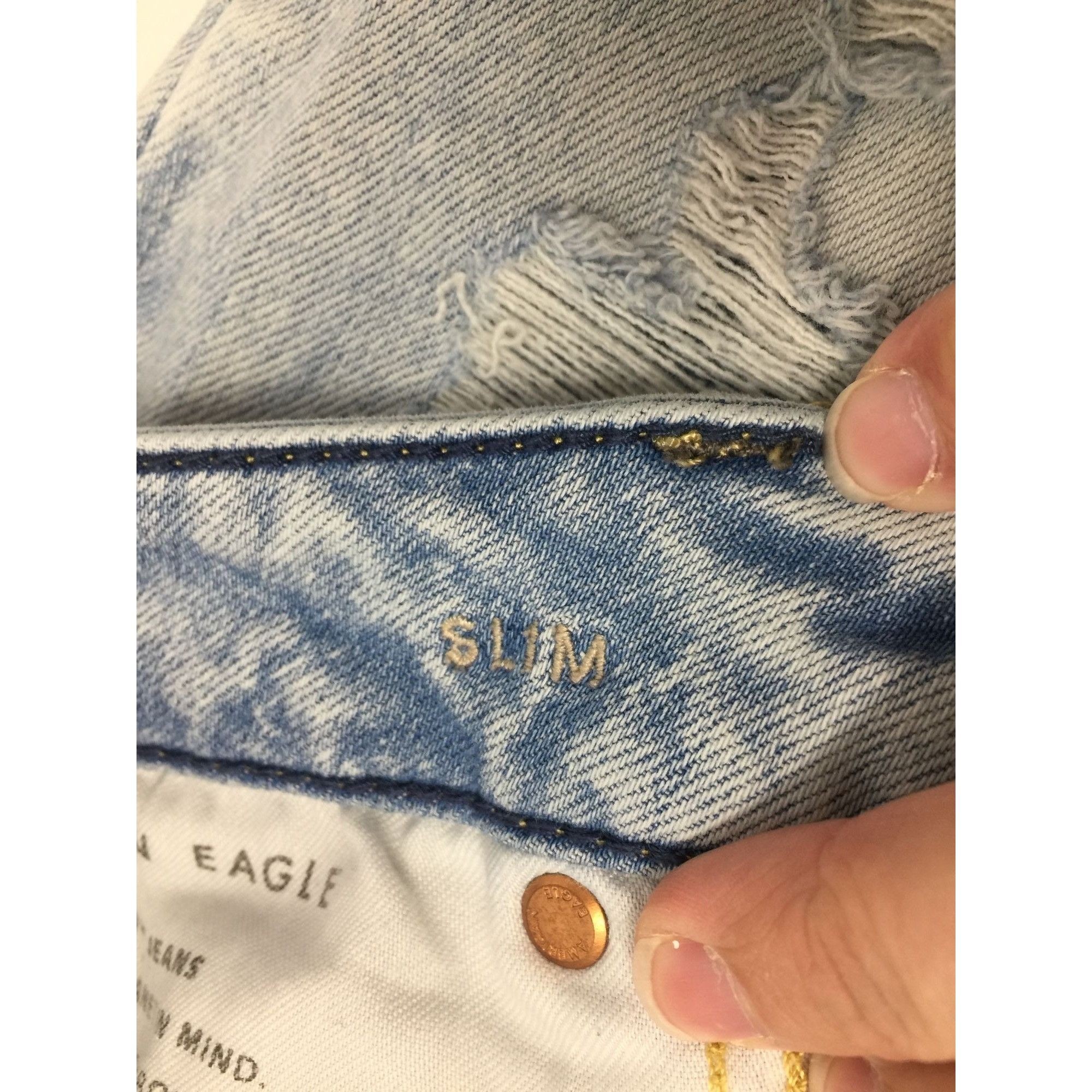 American Eagle Outfitters Mens American Eagle Airflex 360 Slim Blue Jeans Size 32x30 Size US 32 / EU 48 - 11 Thumbnail