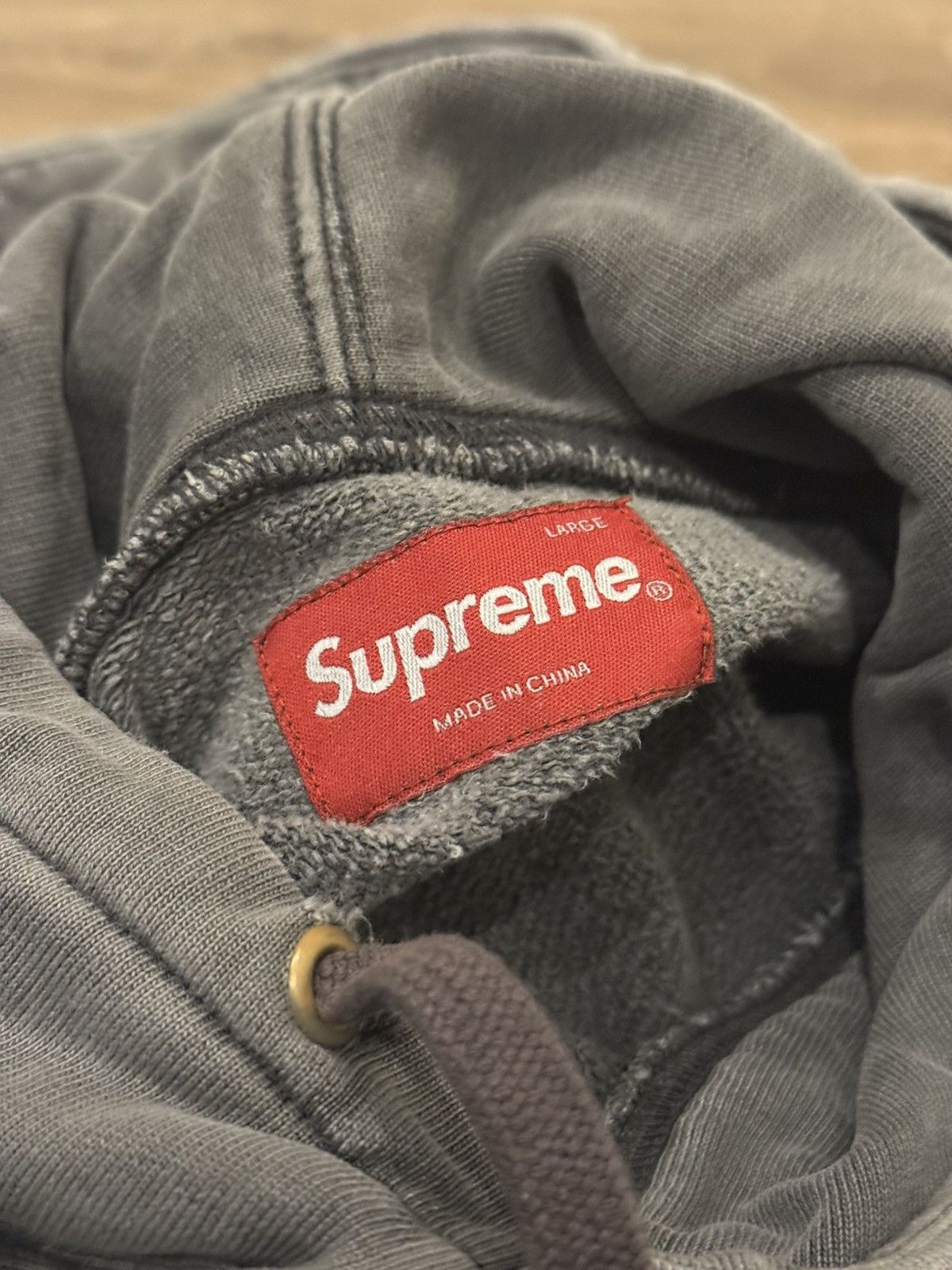 Supreme Overdyed Hoodie with Hood Logo ss16 Size US L / EU 52-54 / 3 - 4 Thumbnail