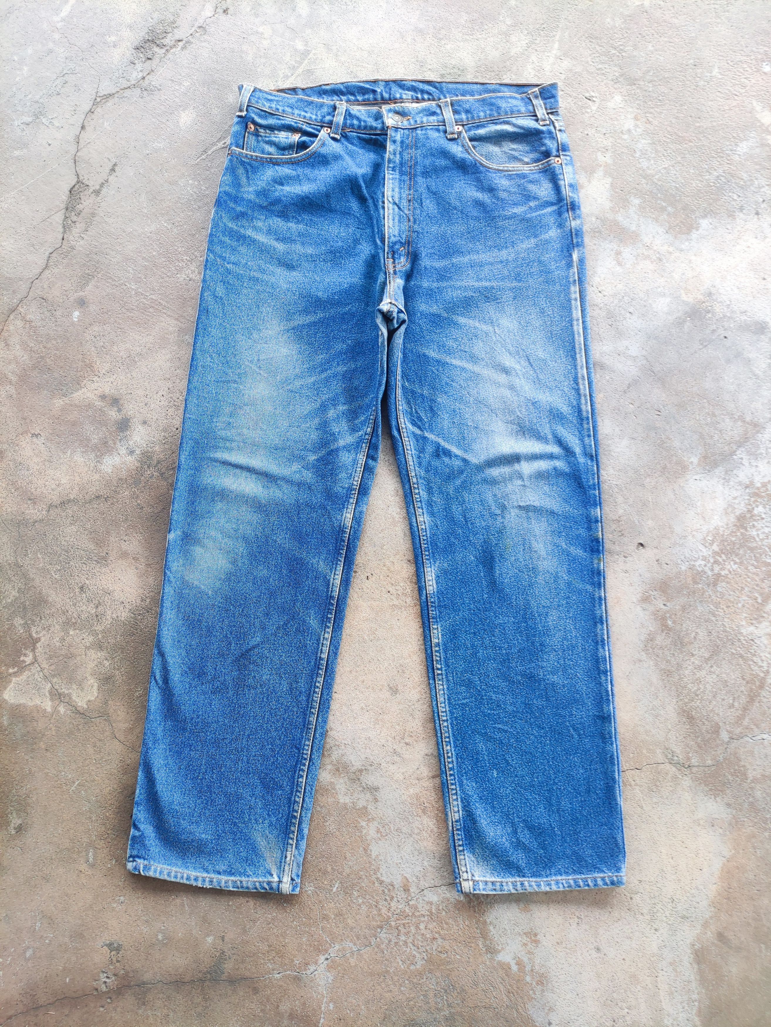 Levi's Vintage Levi's Brand Baggy Denim Distressed Pants Size US 37 - 1 Thumbnail