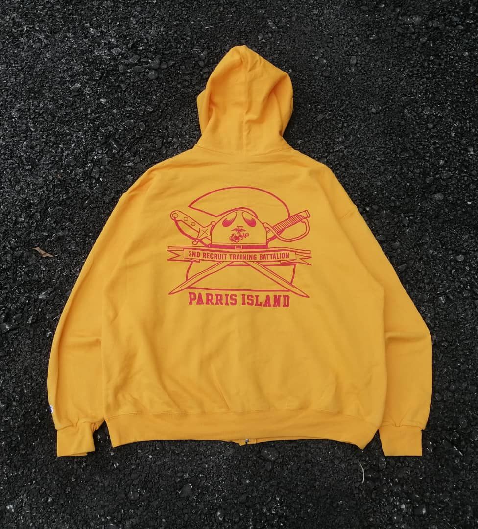 Champion Champion USMC 2nd Recruit Training Battalion Zipper Hoodie Size US XL / EU 56 / 4 - 7 Thumbnail