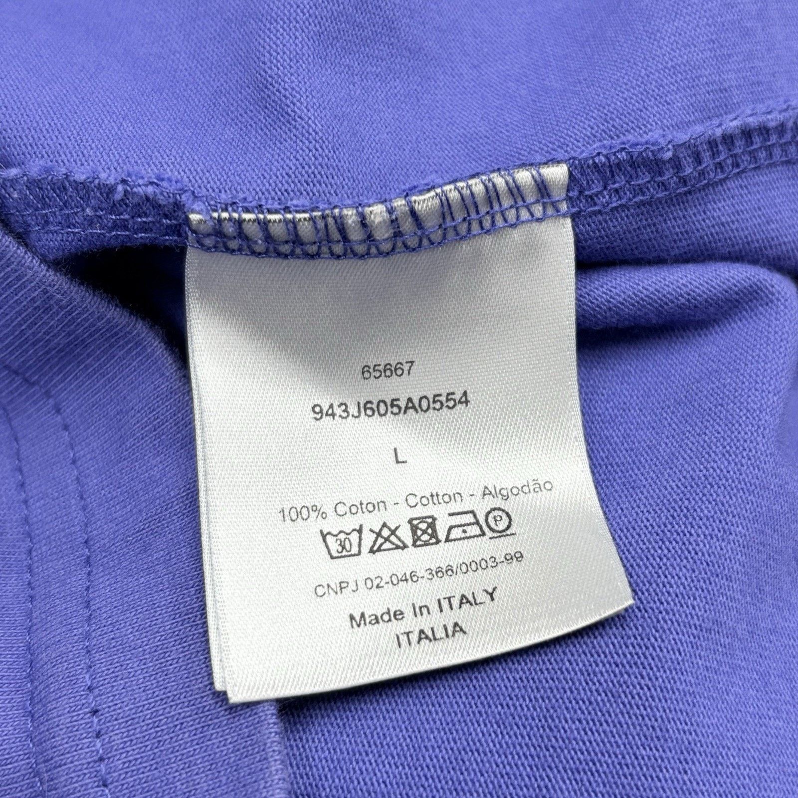 Dior Size Large - Dior Icon T-Shirt ' Violet ' | SUPER CLEAN! Size US L / EU 52-54 / 3 - 9 Thumbnail