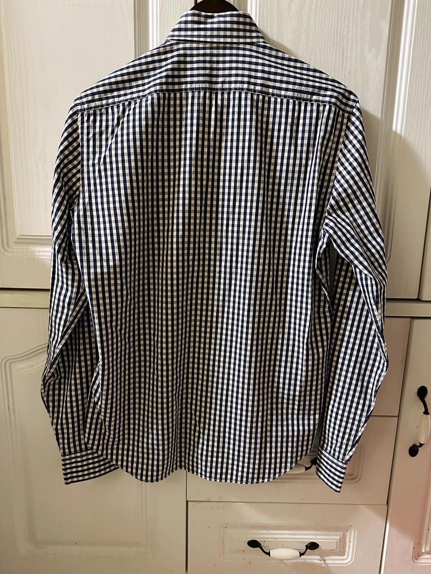 Burberry BURBERRY Horseferry Embroidered B&W Check Collar Shirt M Size US M / EU 48-50 / 2 - 7 Thumbnail