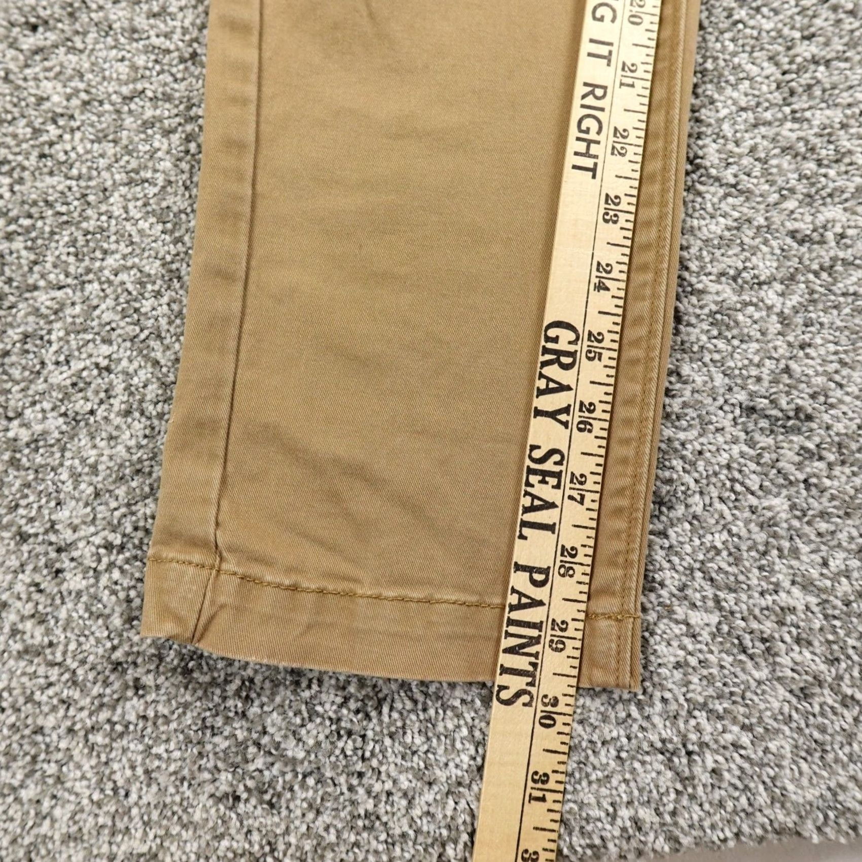 Vintage Urban Pipeline Pants Mens 30X30 Chino Slim Straight Brown Cotton Spandex Slim Straight Casual Workwear 30 Regular Mens Brown Size US 30 / EU 46 - 7 Thumbnail