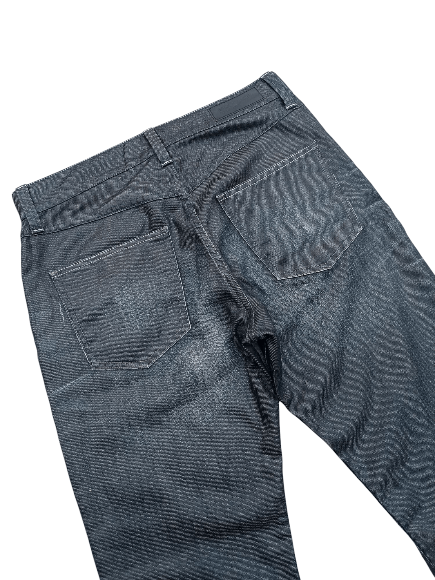 Japanese Brand BACK NUMBER BLACK LABEL WHISKERS FADED DENIM E262 Size US 31 - 7 Thumbnail
