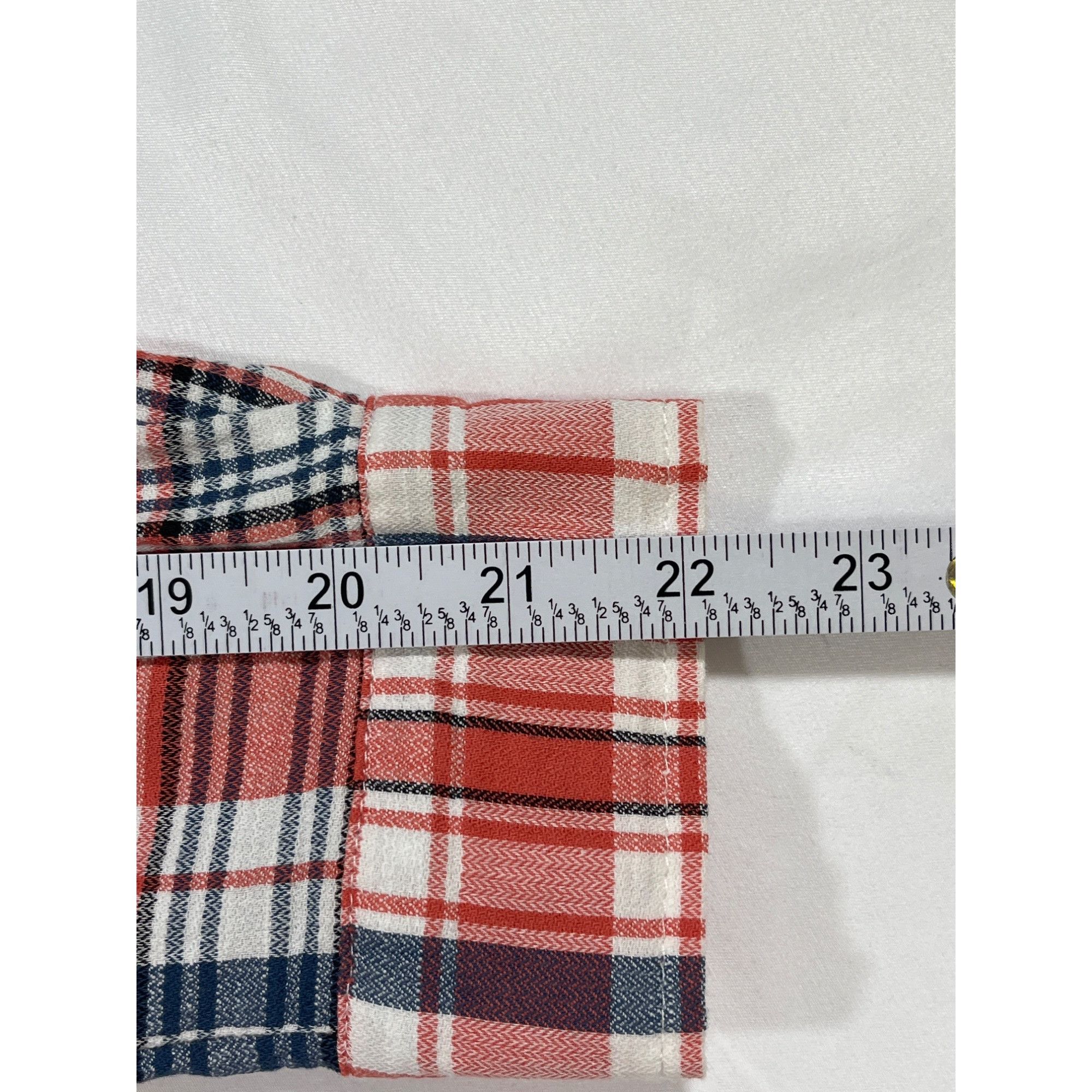 Other My Michelle SKU 7726 Womens Plaid Long Sleeve Button Up Shir Size S / US 4 / IT 40 - 8 Thumbnail