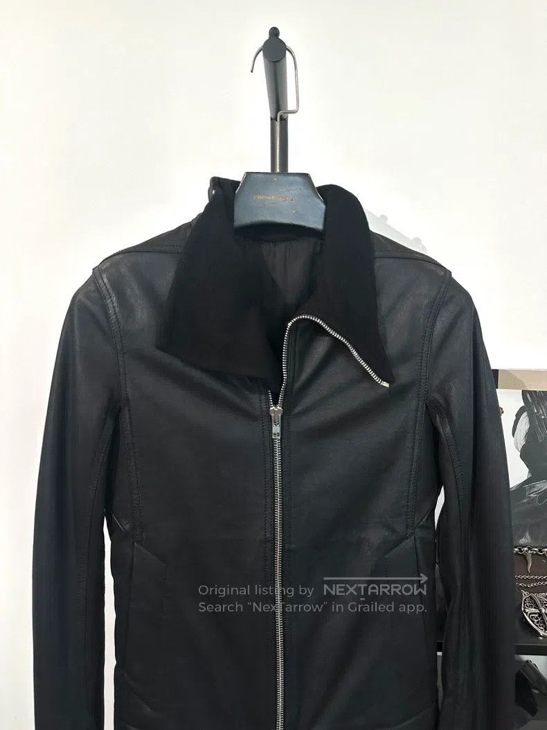 Rick Owens Rick Owens Cowhide and Wool Patchwork Mid-Length Wool Coat Size US S / EU 44-46 / 1 - 6 Thumbnail