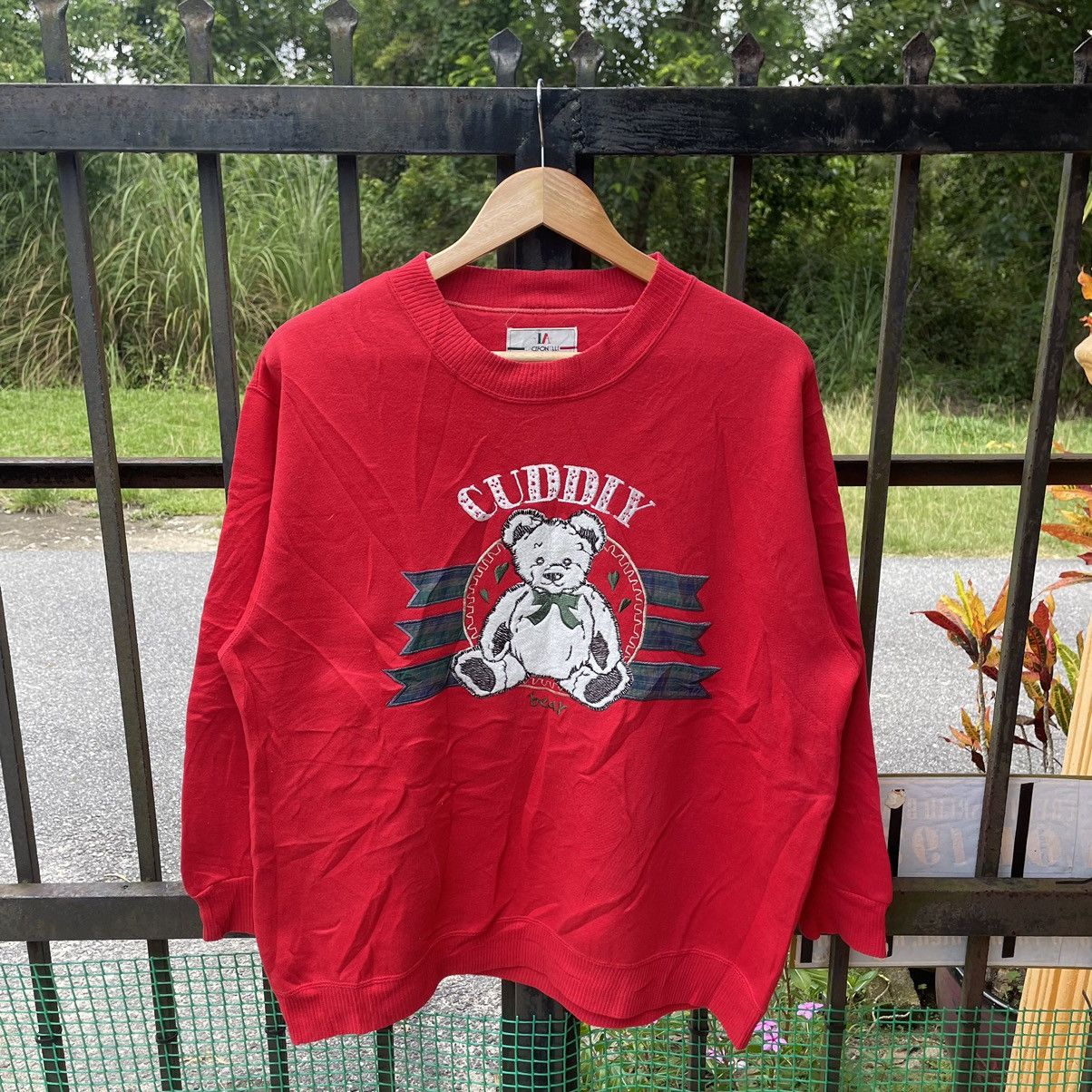 Cartoon Network × Vintage 🔥Vintage Cuddy Bear Embroidered Big Logo Sweatshirts Size US M / EU 48-50 / 2 - 1 Thumbnail