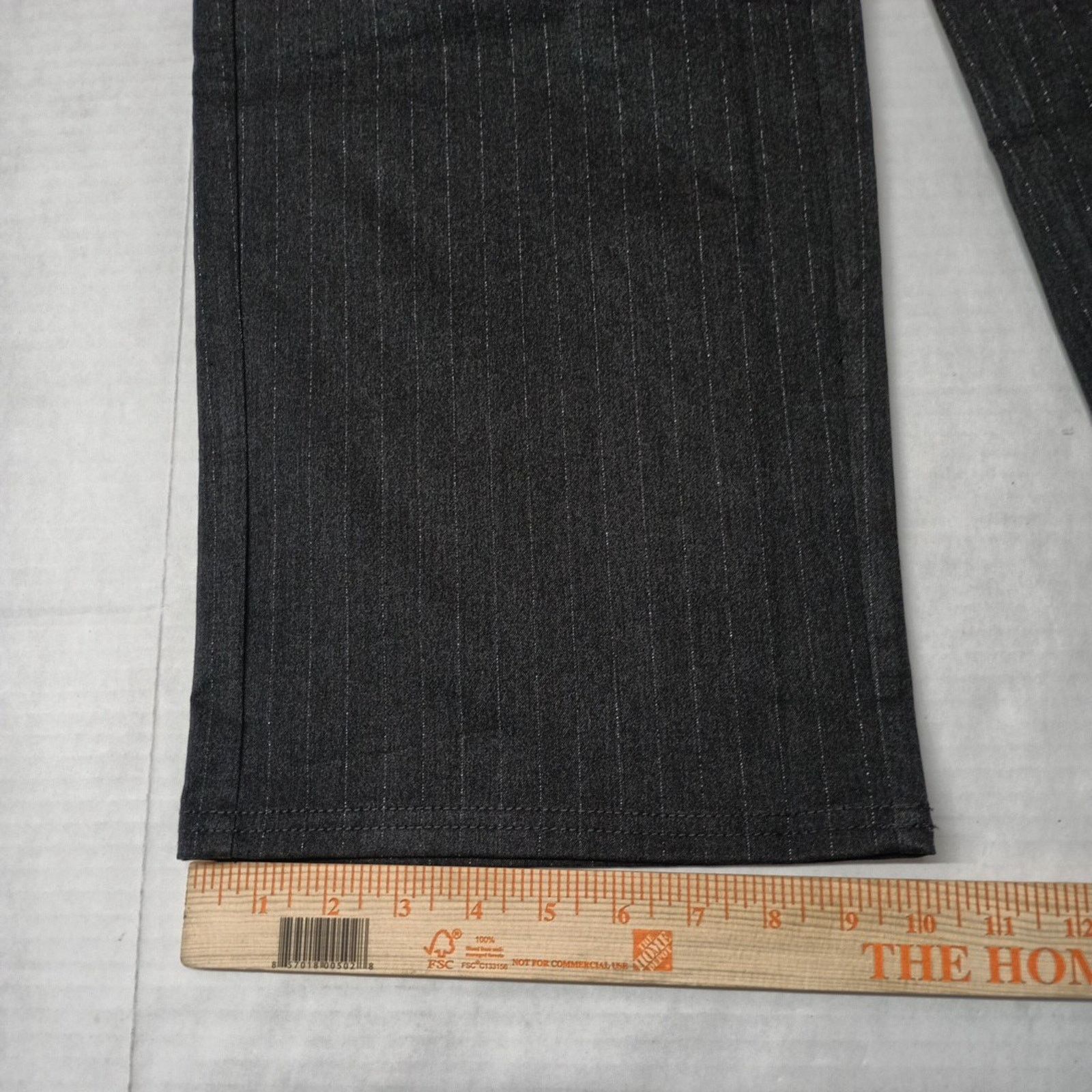 Tommy Hilfiger Tommy Hilfiger Women's Wide-Leg Cargo Pants Size 2 Gray Stri Size 26" / US 2 / IT 38 - 4 Thumbnail
