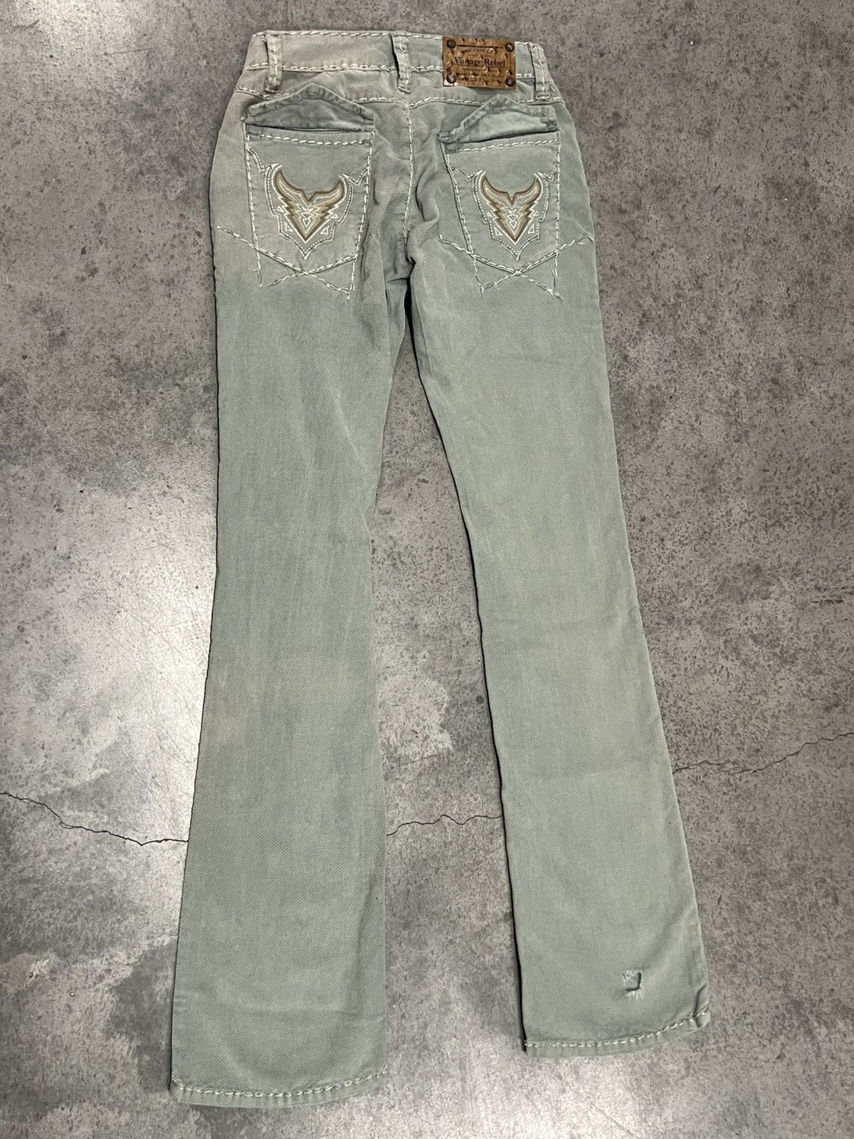 Vintage Y2K 2000's VTG Vintage Rebel USA Streetwear Goth Retro Pants Size 27" / US 4 / IT 40 - 1 Thumbnail