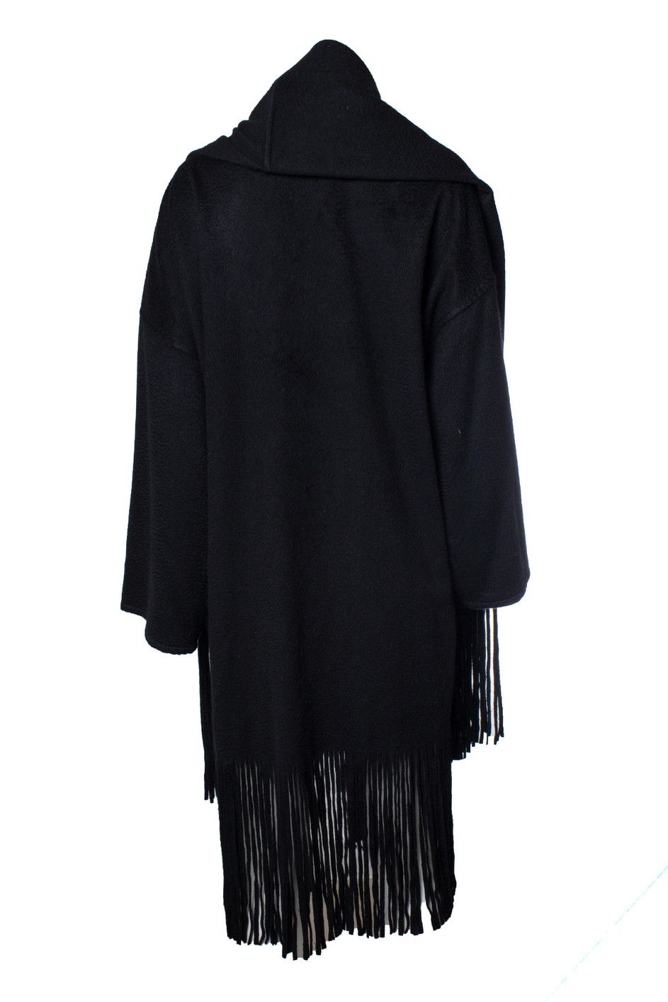 Salvatore Ferragamo Salvatore Ferragamo, Sleeved black cashmere cape Size ONE SIZE - 3 Thumbnail