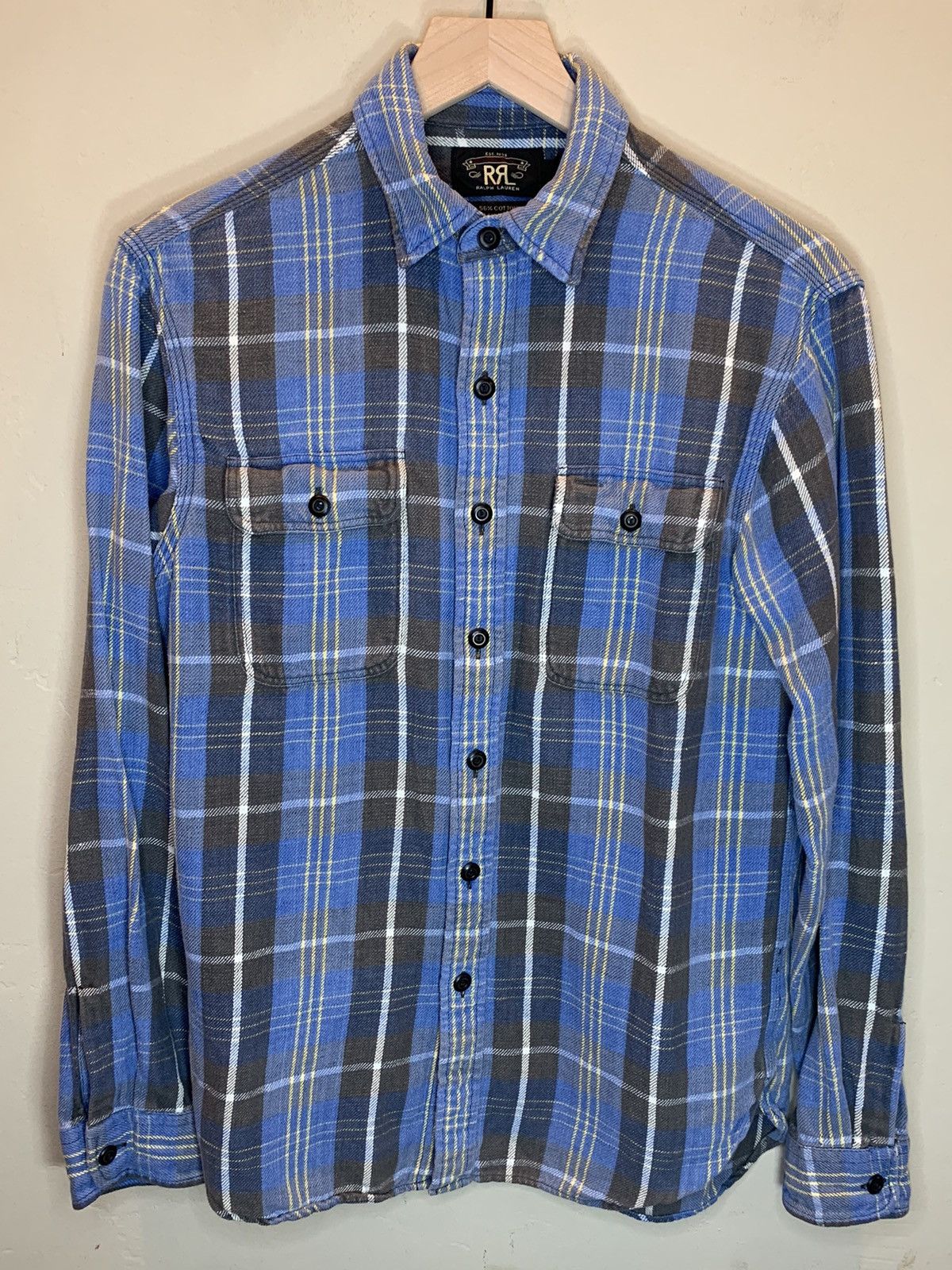 RRL Ralph Lauren RARE* RRL Ralph Lauren Plaid Distressed Western Button Shirt Size US S / EU 44-46 / 1 - 1 Thumbnail