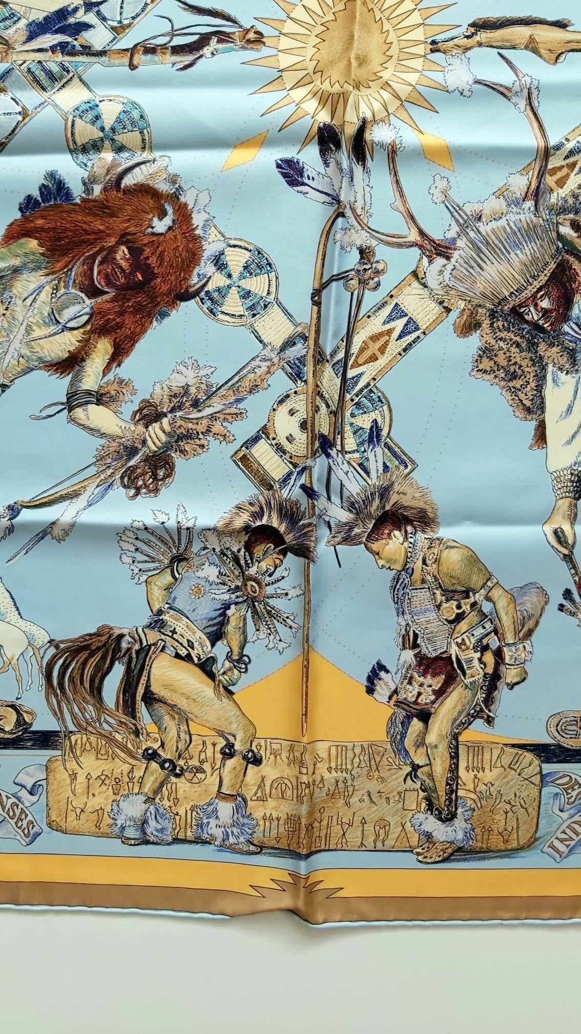Hermes Hermes silk scaf "Les Danses des Indiens" Size ONE SIZE - 2 Thumbnail