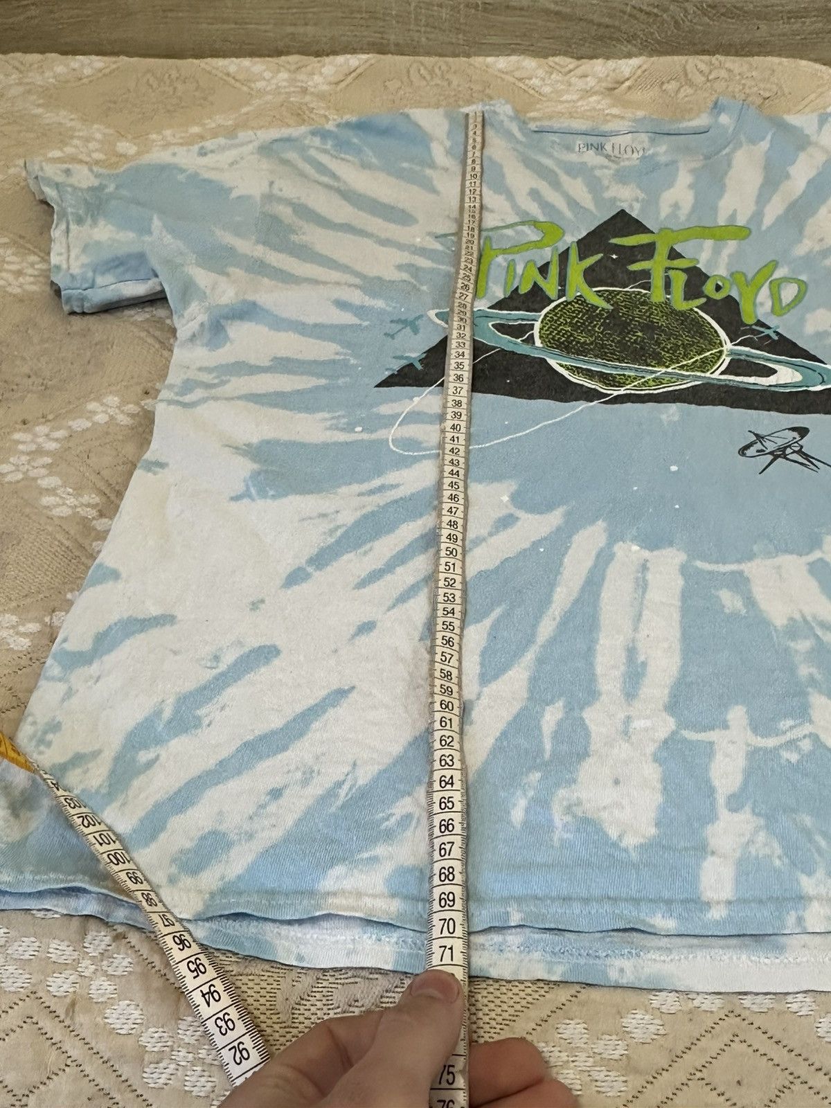 Pink Floyd 🔥 Pink Floyd Tie Dye The Wall Dark Side Moon Vintage T Shirt Size US L / EU 52-54 / 3 - 8 Thumbnail