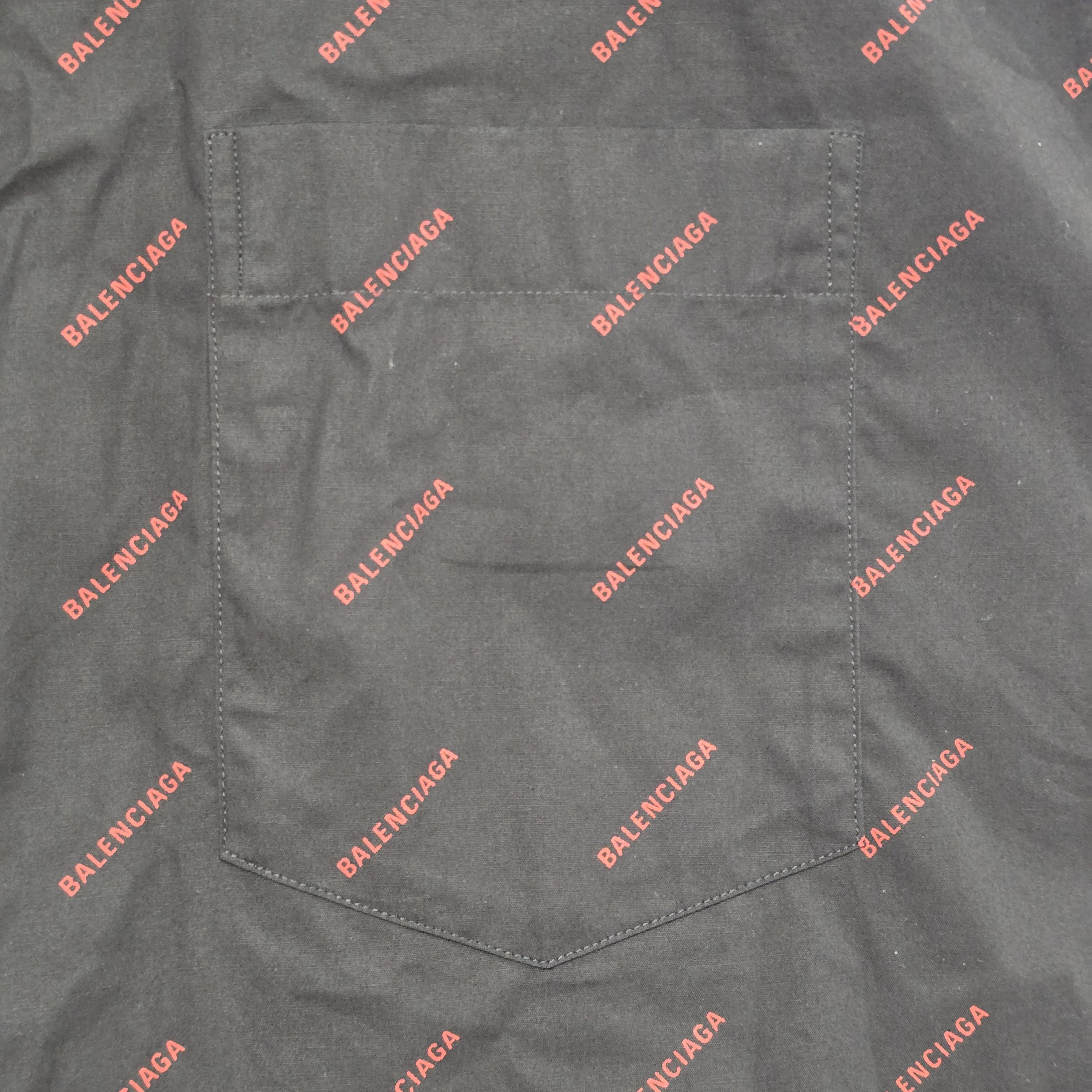 Balenciaga Allover logo shirt Size US XXL / EU 58 / 5 - 4 Thumbnail