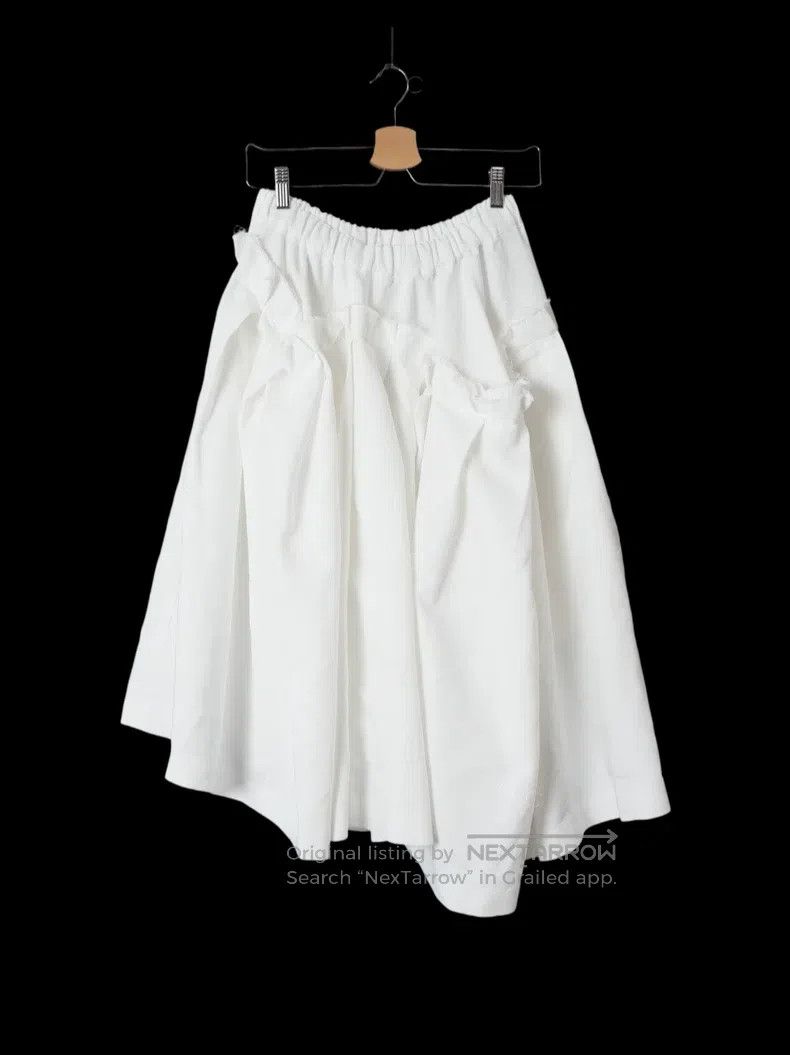 Comme des Garcons Comme Des Garcons size S White Asymmetrical Cutout Lace Hem Size 22" - 1 Thumbnail