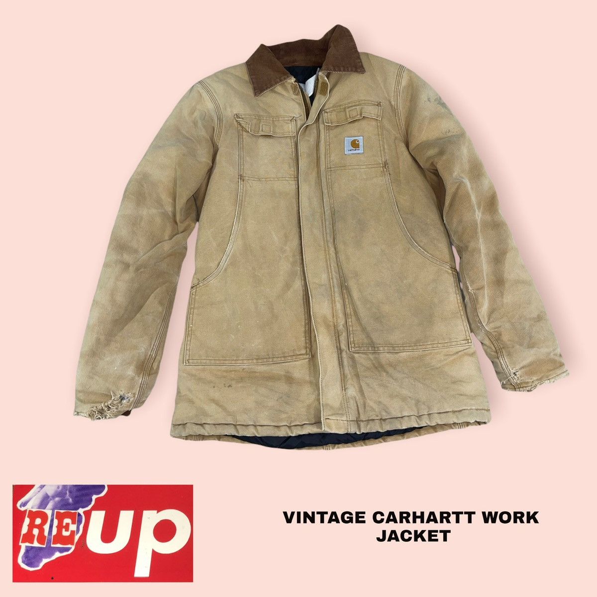 Carhartt × Vintage Vintage Carhartt Work Jacket Size US XL / EU 56 / 4 - 3 Thumbnail