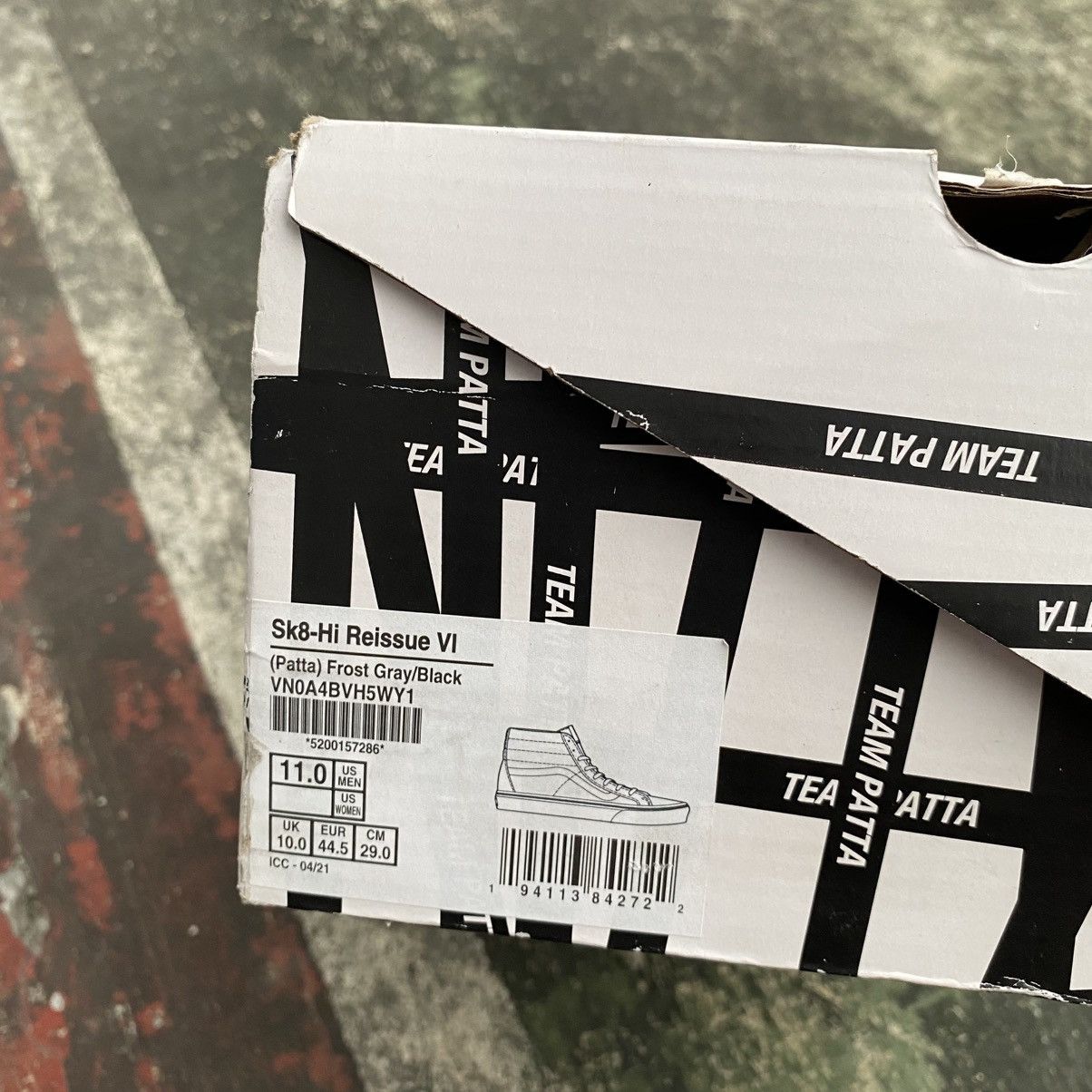 Vans Vans sk8 hi patta frost grey Size US 11 / EU 44 - 12 Thumbnail