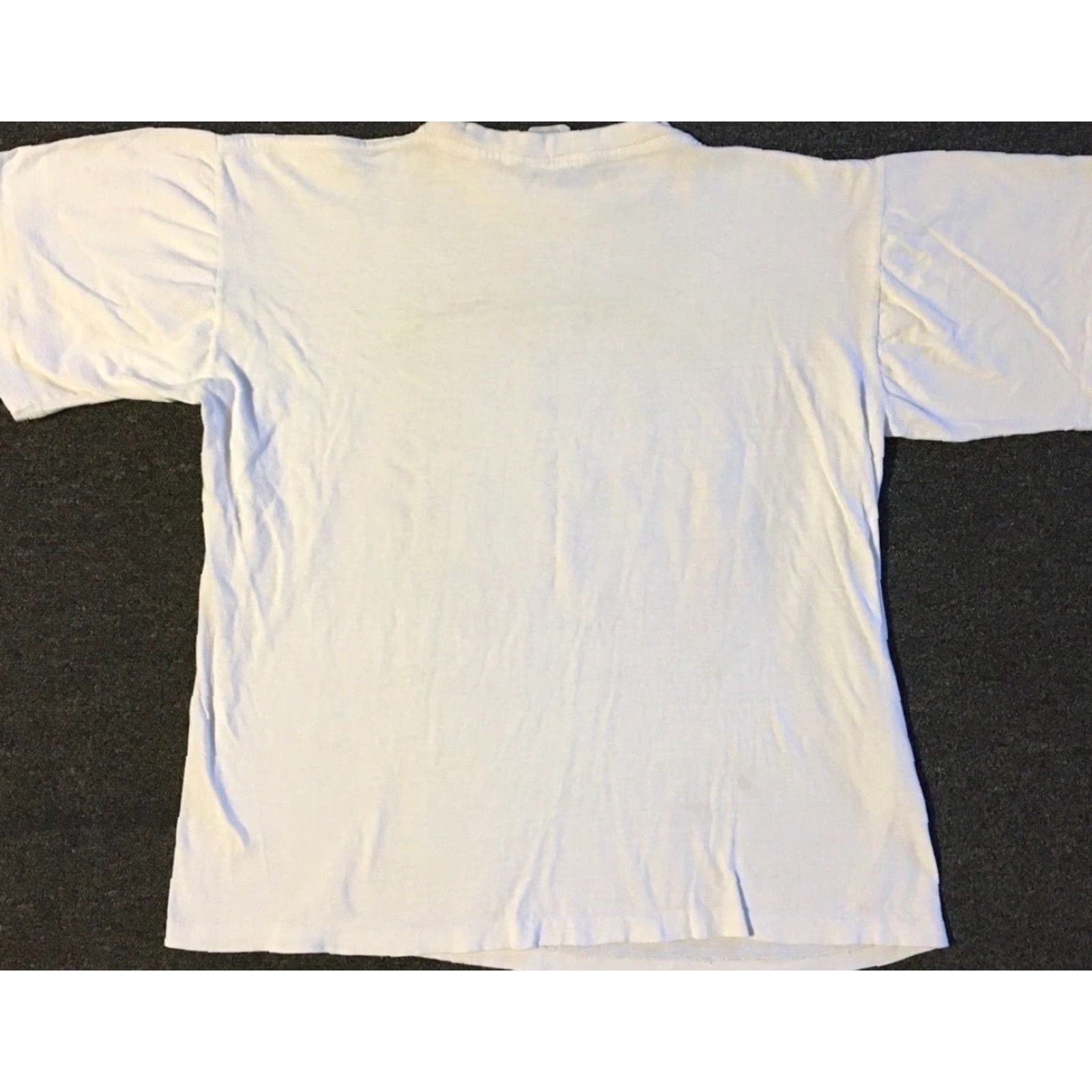 Vintage VINTAGE 90s San Francisco Examiner Faded Distress Abstract Art Shirt S Boxy Grunge - Single Stitch Men's T-Shirt White Size S Size US S / EU 44-46 / 1 - 2 Thumbnail