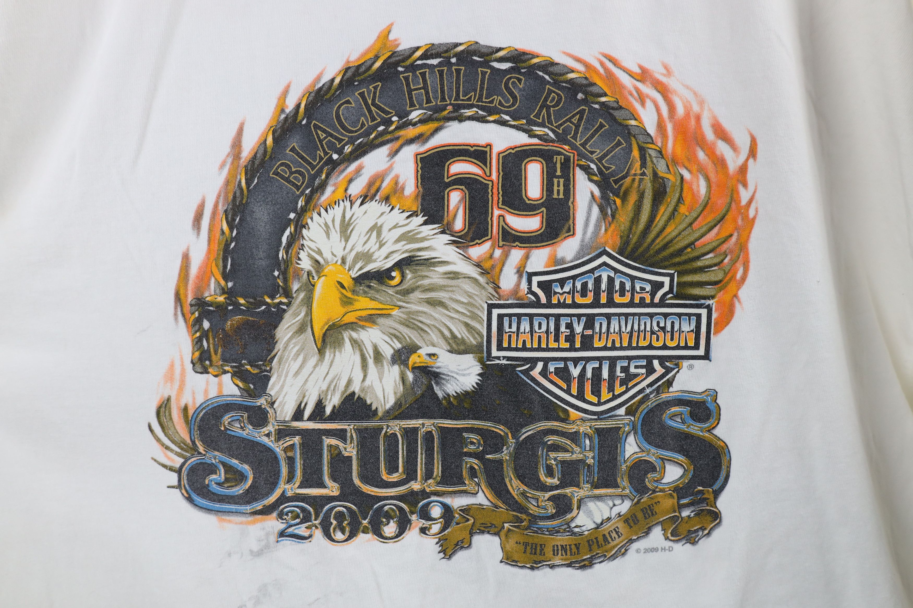 Harley Davidson Vintage Harley Davidson Fire Flames Long Sleeve T-Shirt USA Size US XXL / EU 58 / 5 - 5 Thumbnail
