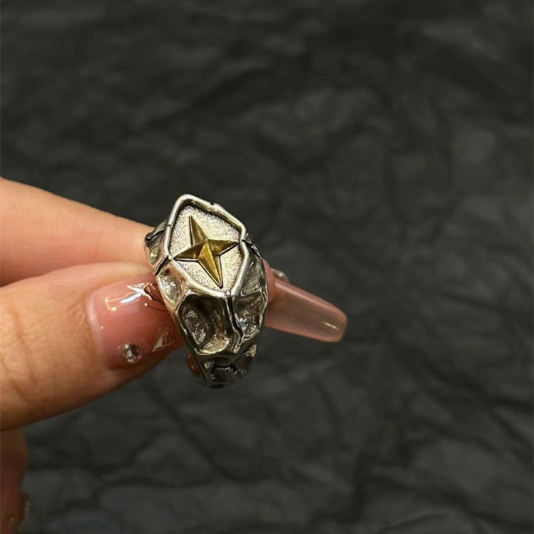 Jewelry Dark Jewelry Rings Open Size Chrome Ring (Size 7-13) Size ONE SIZE - 5 Thumbnail