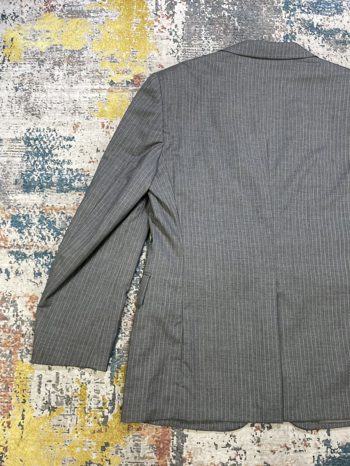 Yves Saint Laurent Yvest Saint Laurent Pinstripes Grey Blazer Size US S / EU 44-46 / 1 - 6 Thumbnail