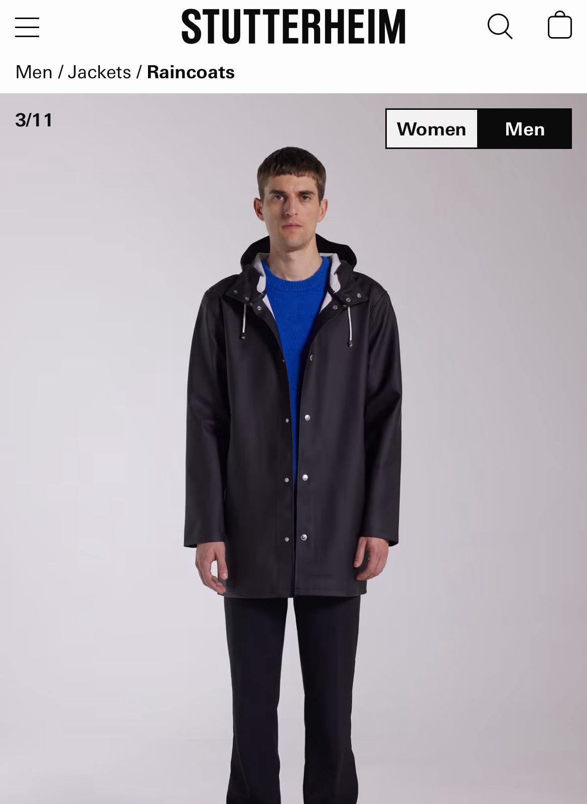 Stutterheim Stutterheim Stockholm Raincoat Size US M / EU 48-50 / 2 - 1 Thumbnail