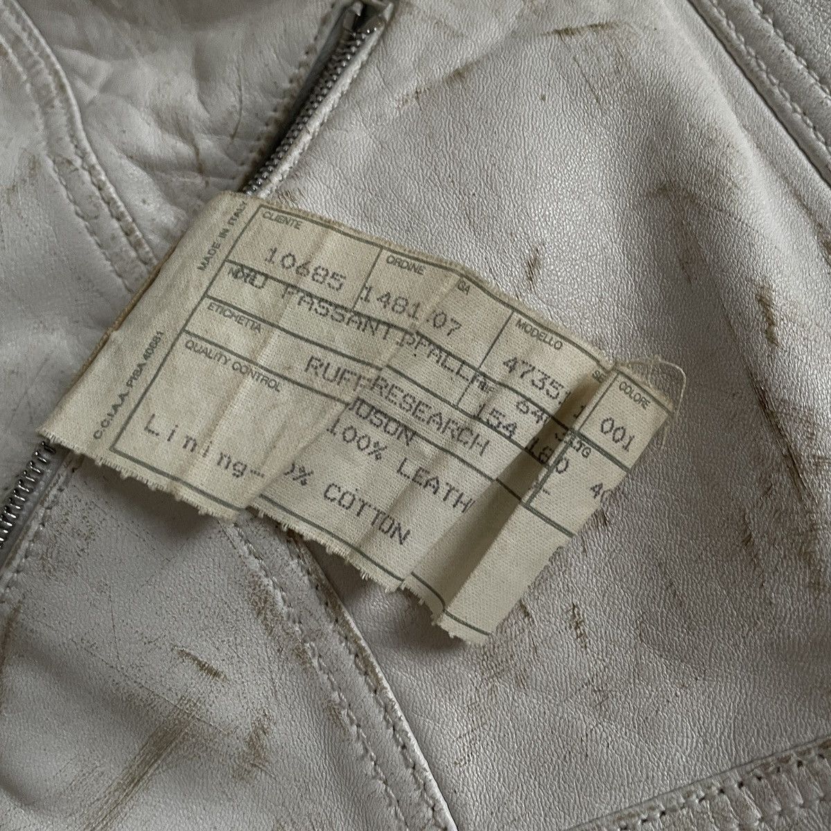 A.F. Vandevorst Ruffo Research SS2000 leather jacket by A.F. Vandevorst Size S / US 4 / IT 40 - 14 Thumbnail