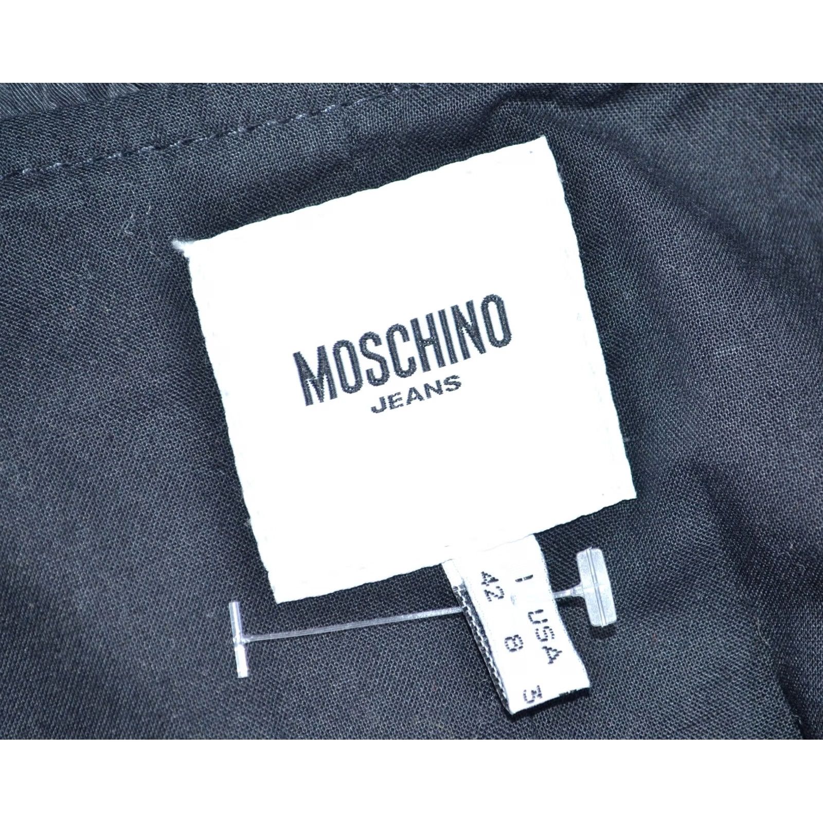 Moschino Moschino Jacket Women's Black Cotton Short Jacket Button Front Size 10 UK/US8 Color Black Womens Size 32" / US 10 / IT 46 - 6 Thumbnail