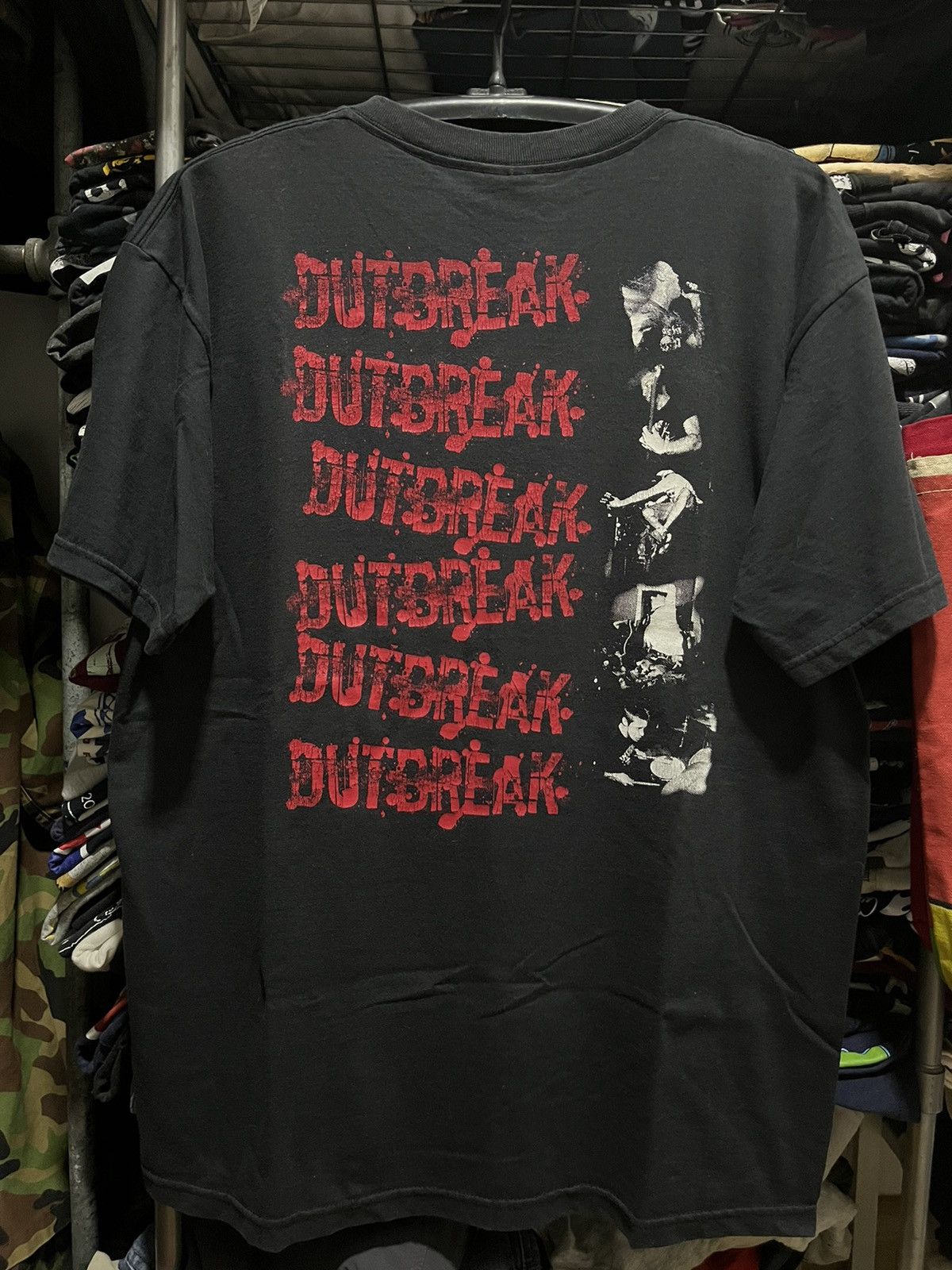 Band Tees Outbreak Hardcore Punk Bridge 9 Records Band Tee 00s Size US L / EU 52-54 / 3 - 1 Thumbnail